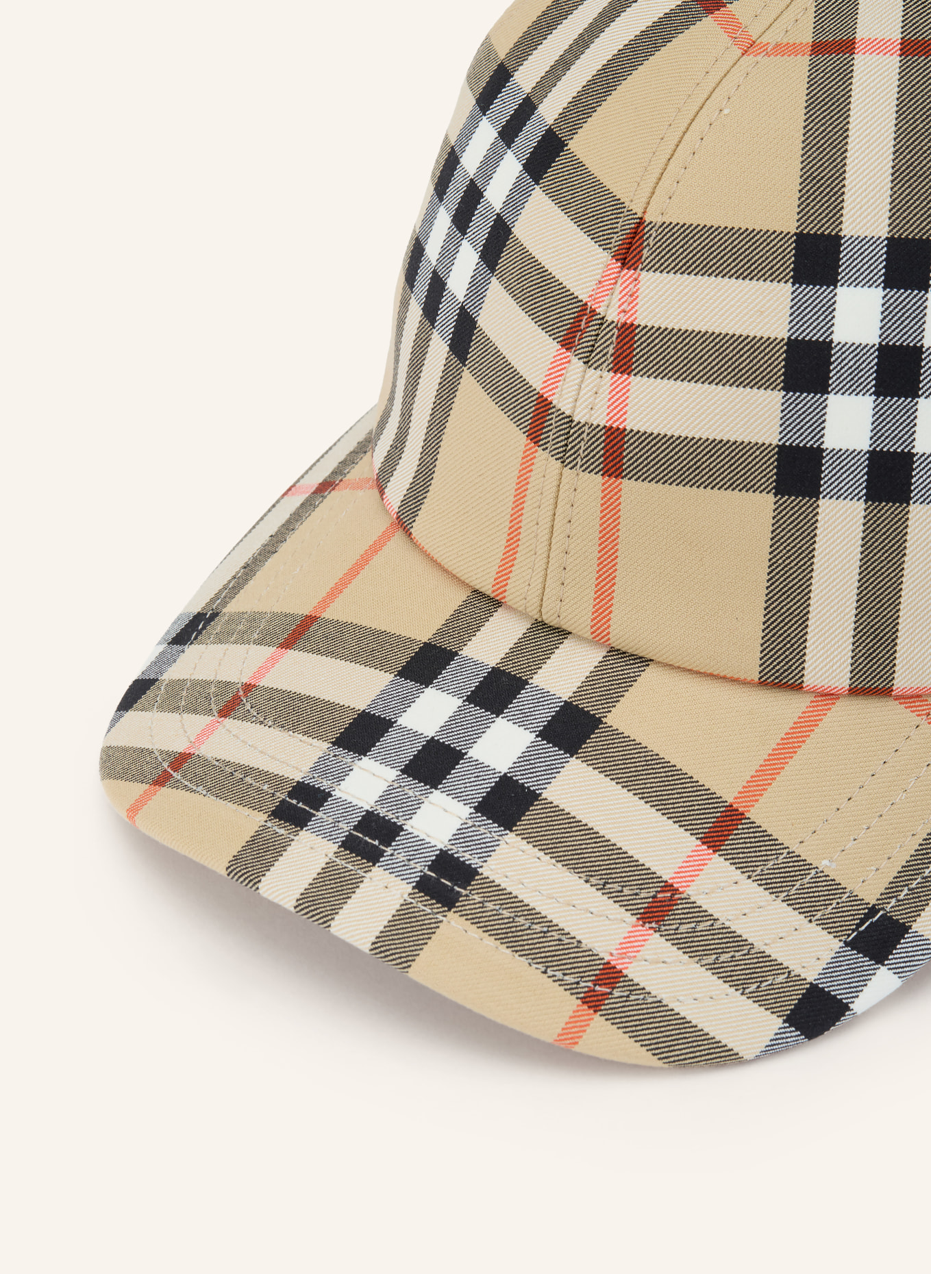 BURBERRY casquette: BEIGE / ROUGE / NOIR