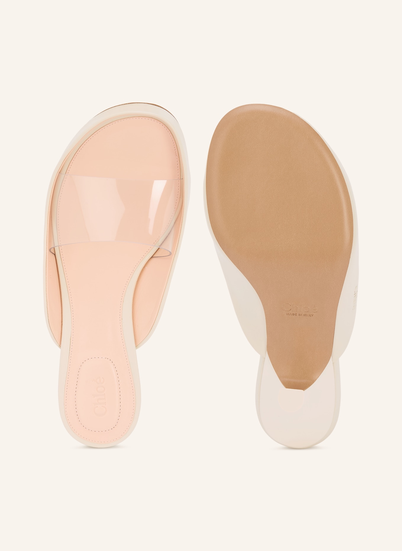 Chloé Mules JUNIE: 22O Soft Ivory