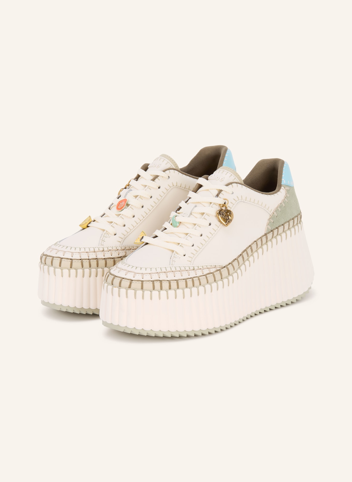 Chloé NAMA Sneakers: 32G Aqua Green