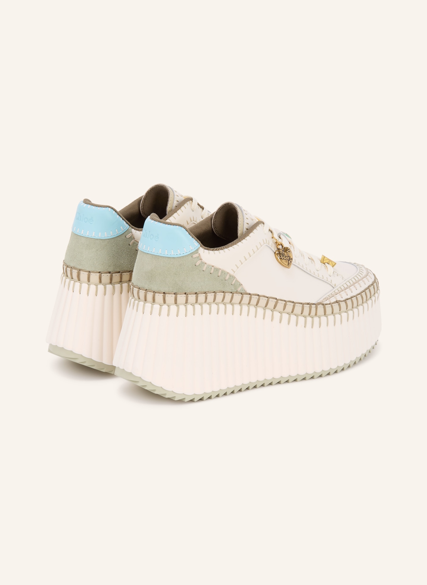 Chloé NAMA Sneakers: 32G Aqua Green