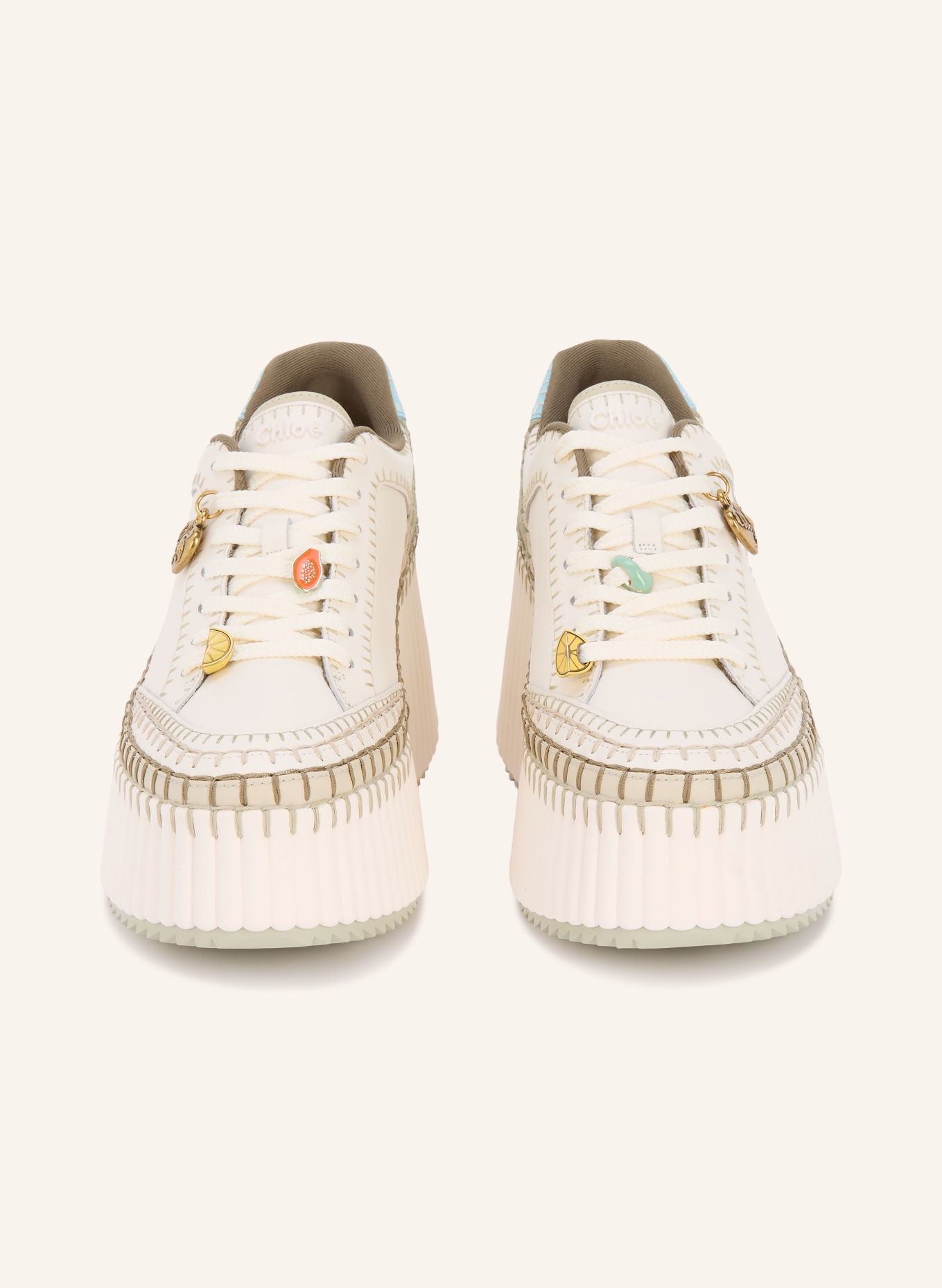 Chloé NAMA Sneakers: 32G Aqua Green