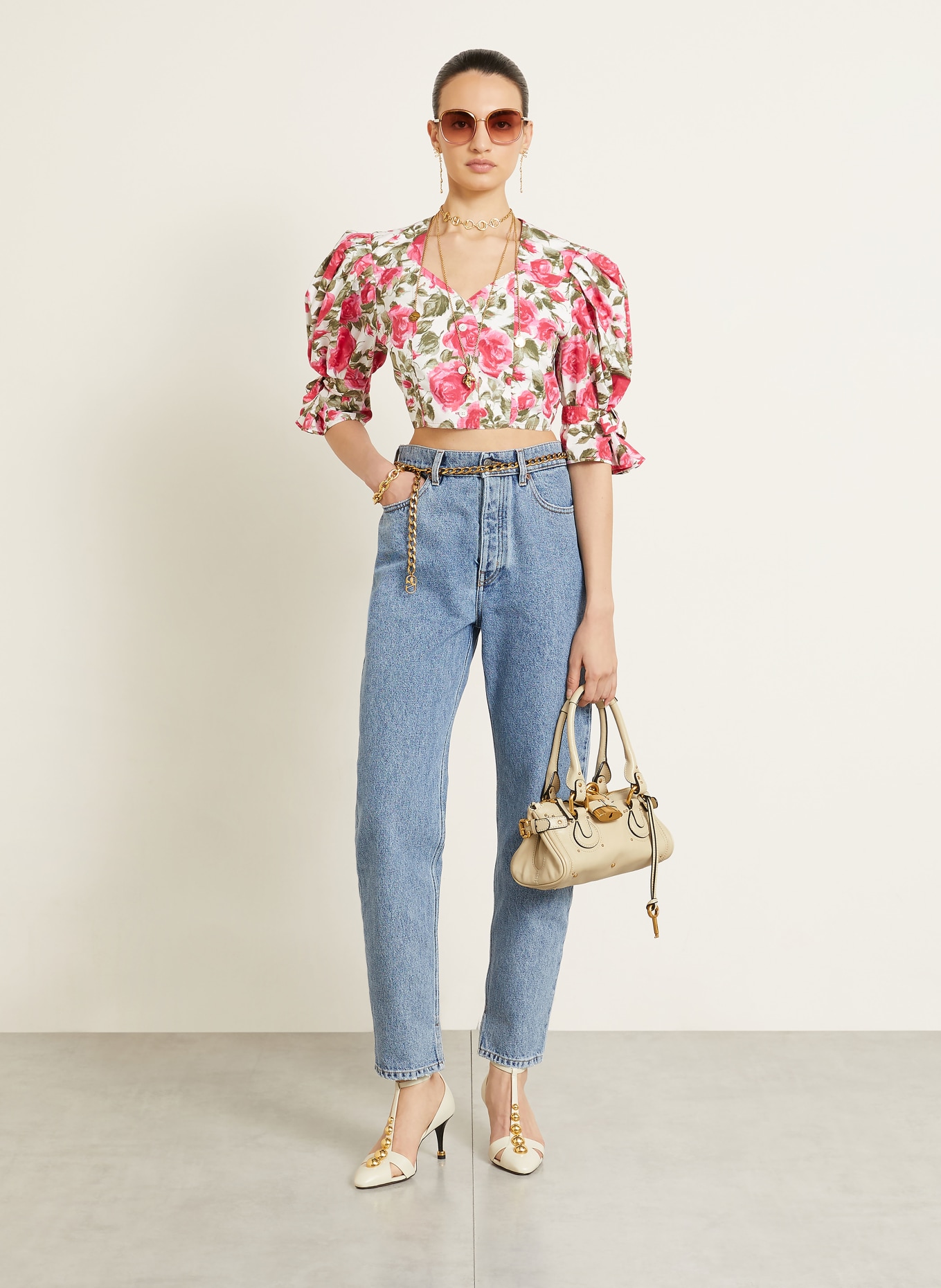 Chloé Handtas PADDINGTON SMALL: Cloudy Cream