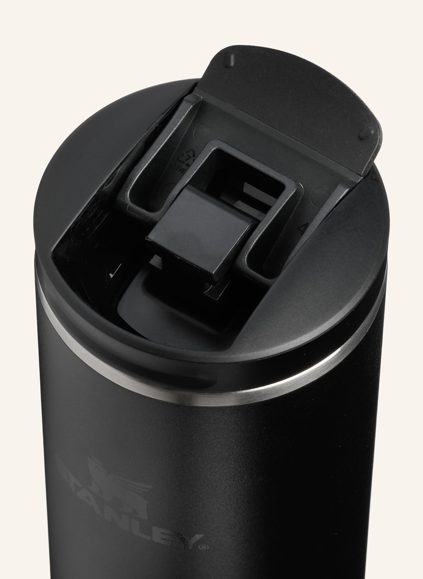 STANLEY Thermal mug THE TRANSIT FLIPTOP: BLACK