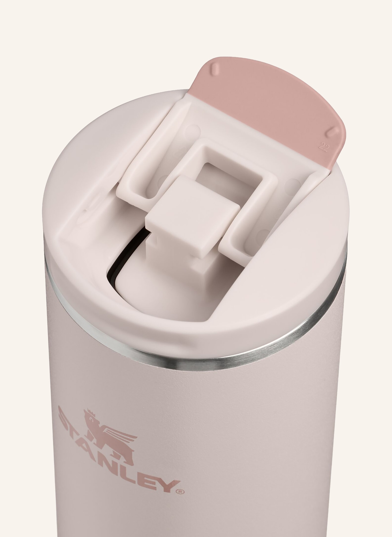 STANLEY Thermal mug THE TRANSIT FLIPTOP: LIGHT PINK / SILVER / DUSKY PINK
