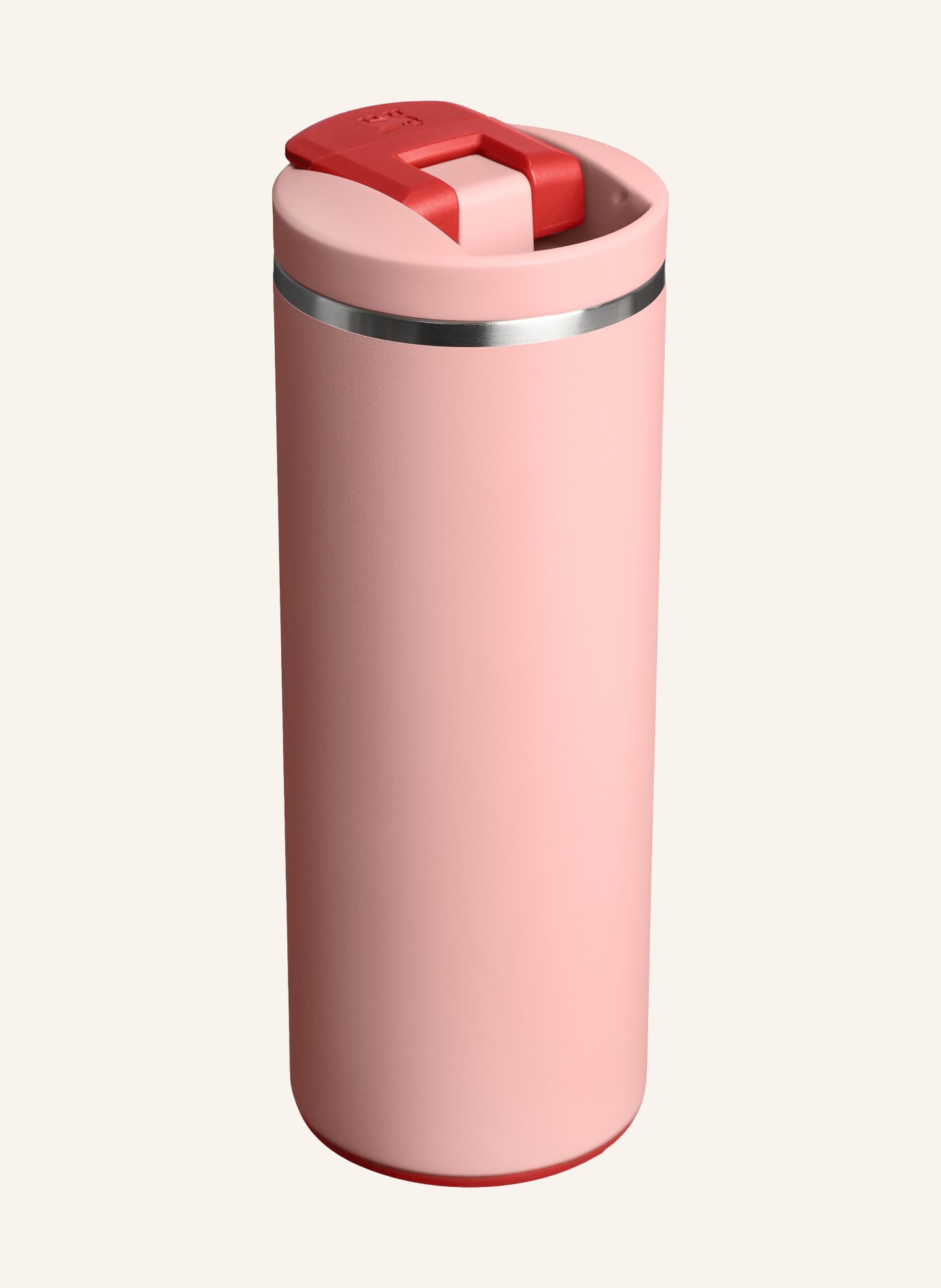 STANLEY Thermobecher THE TRANSIT FLIPTOP: ROSA / SILBER / PINK
