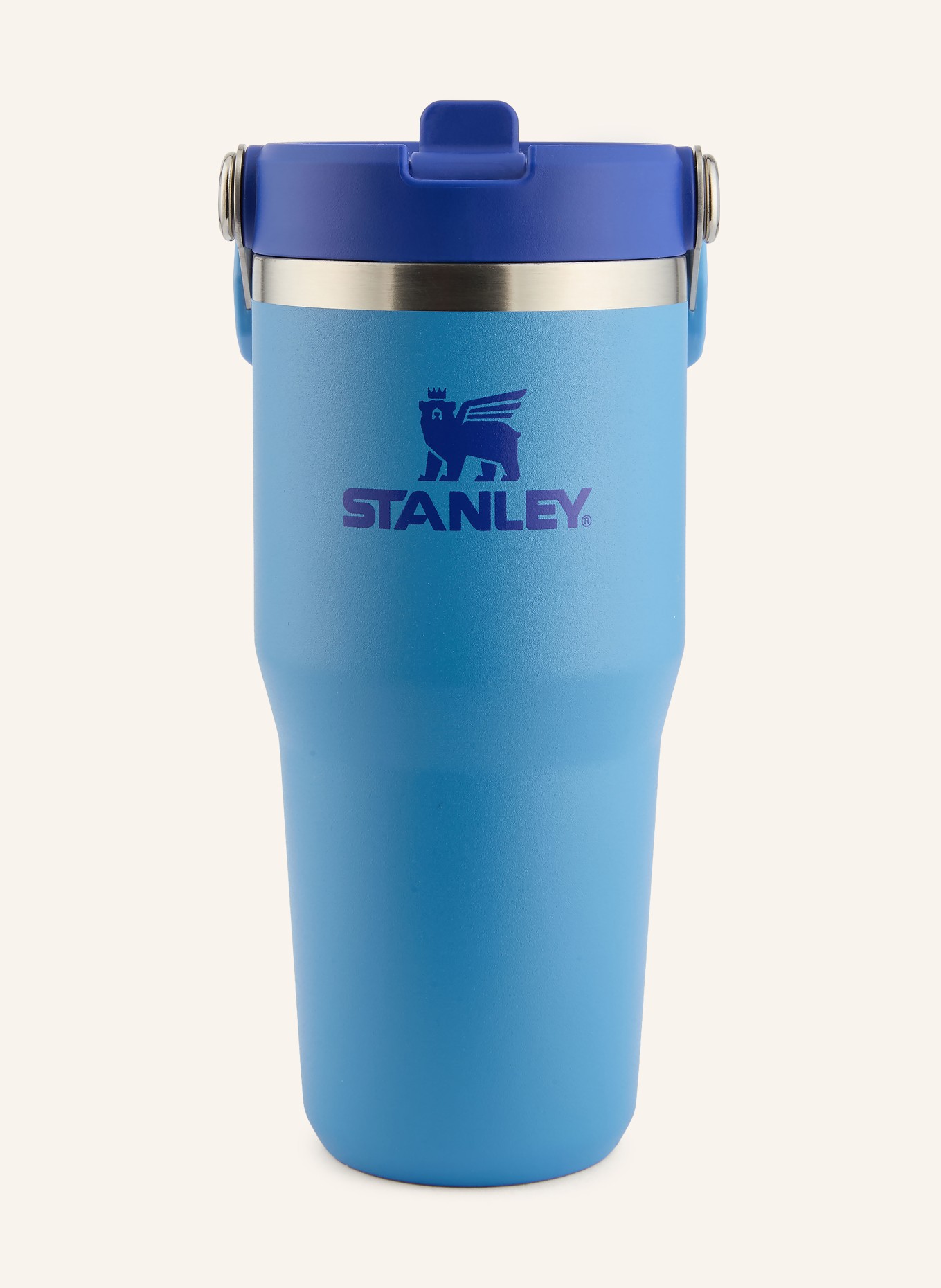STANLEY Thermosbeker THE ICEFLOW™ FLIP STRAW 2.0: LICHTBLAUW / ZILVER / BLAUW