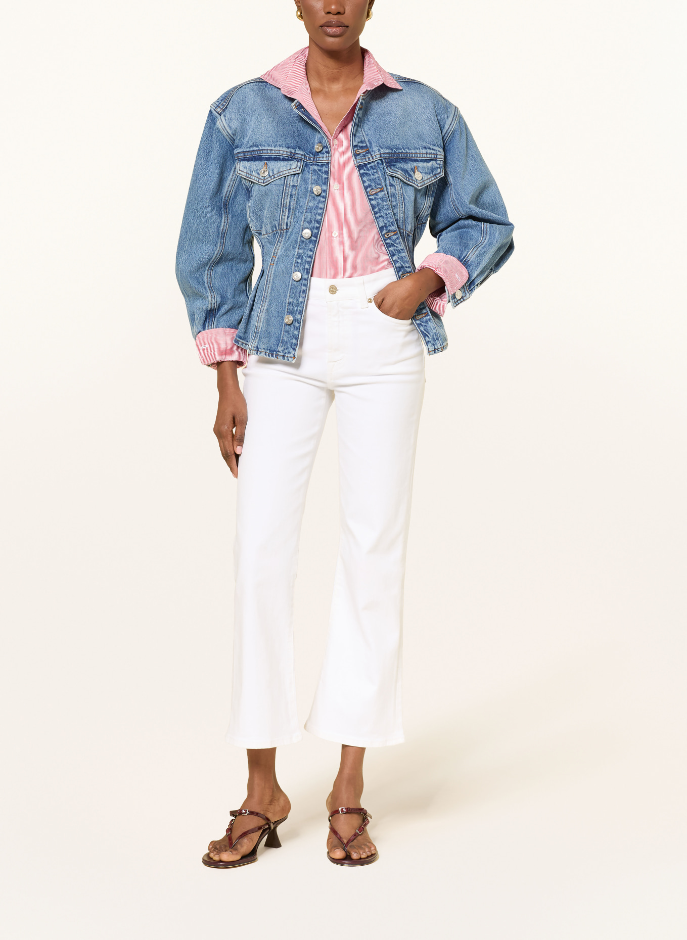 7 for all mankind Bootcut Jeans THE LEGGY: PWT PURE WHITE