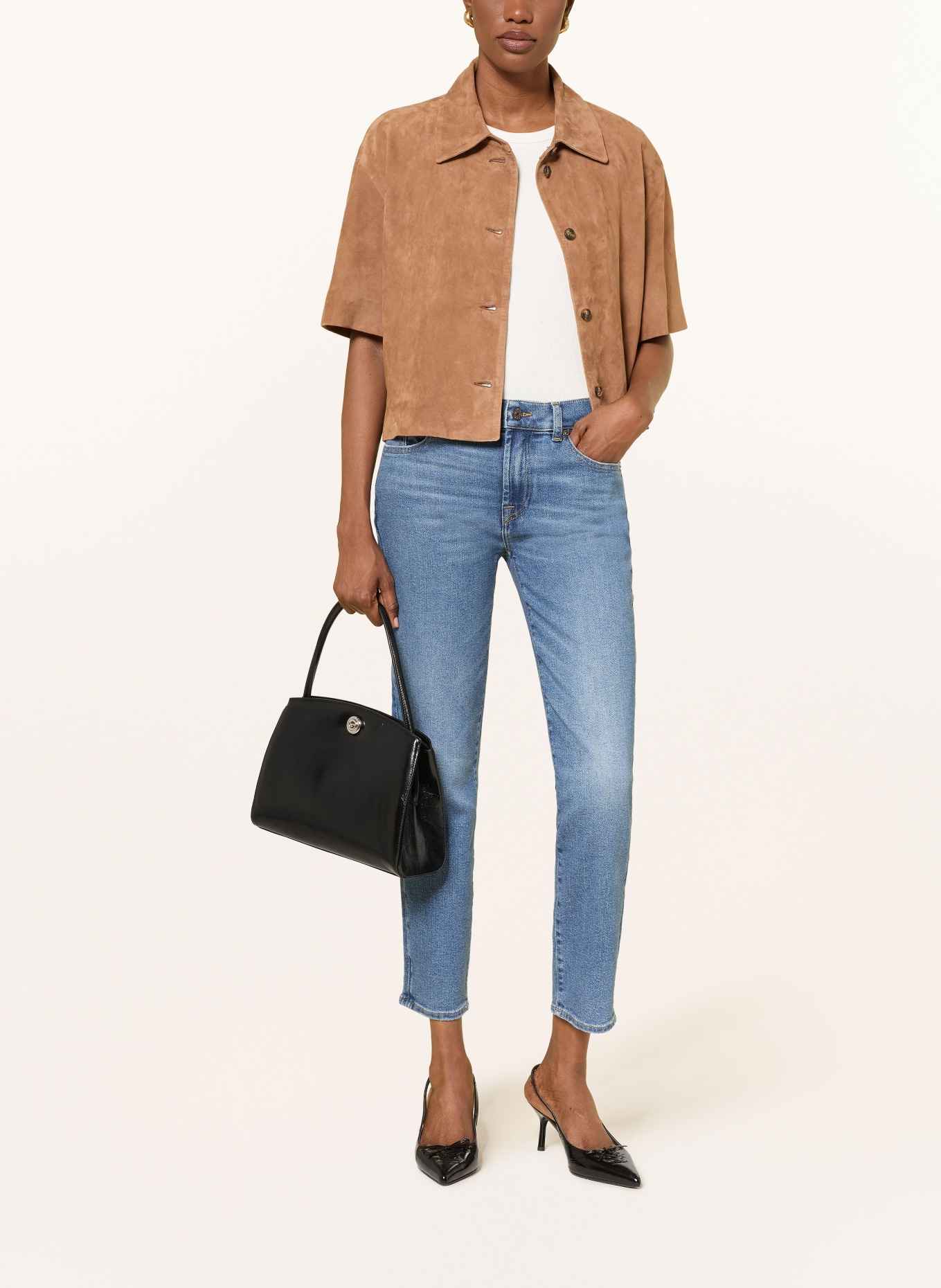 7 for all mankind Obcisłe dżinsy ROXANNE ANKLE: XOH LEGEND