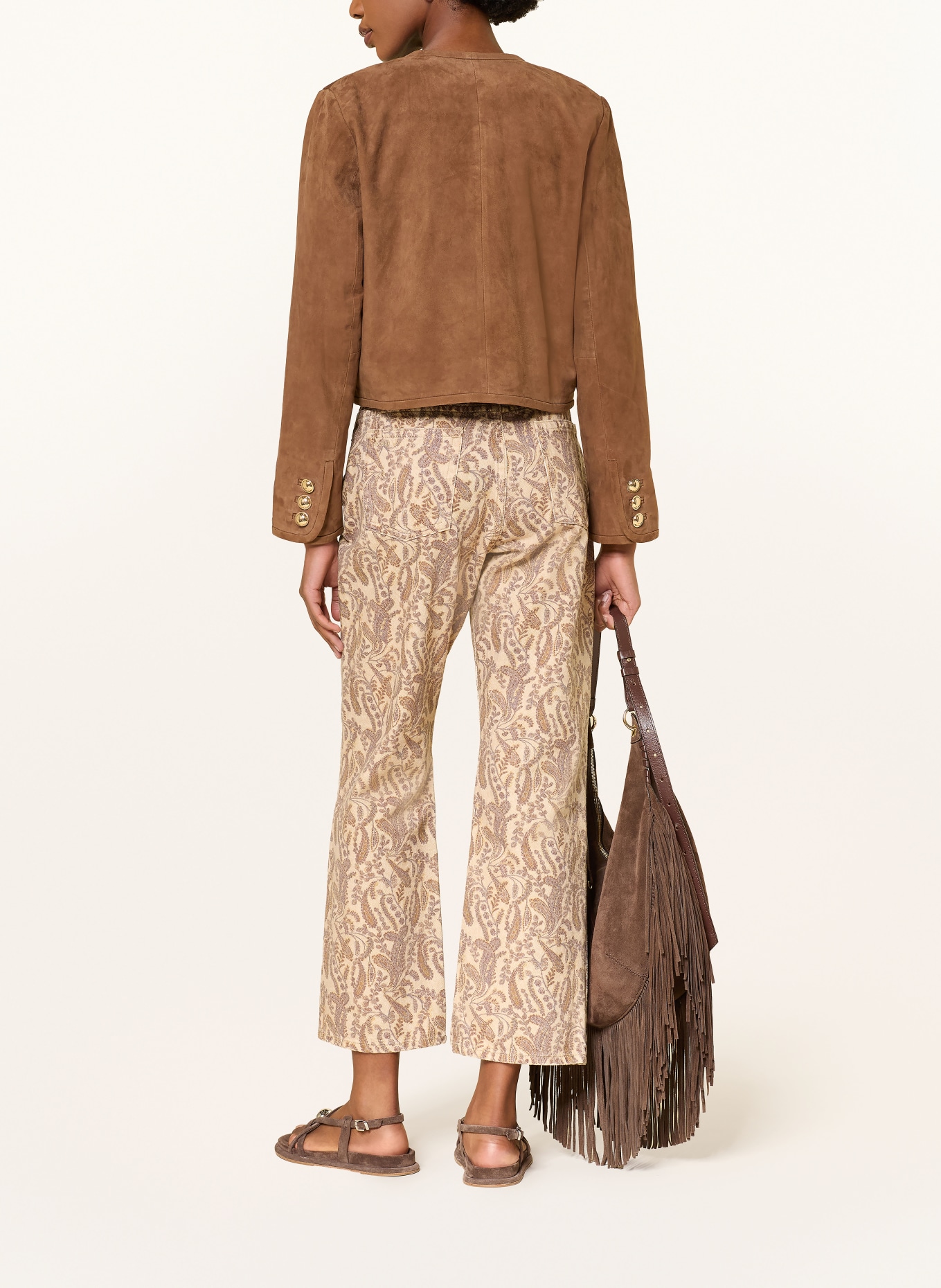 ba&sh Rovné džíny TOOTY: ECRU OFF WHITE