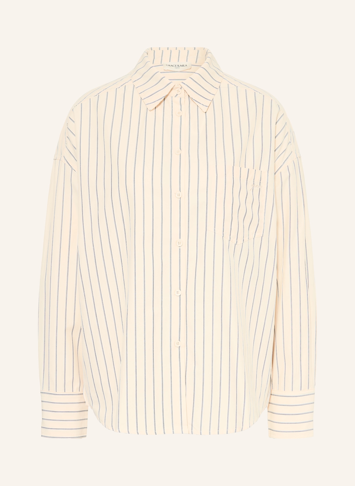 GRACE & MILA Chemisier VALERIE: JAUNE CLAIR / BLANC / NOIR