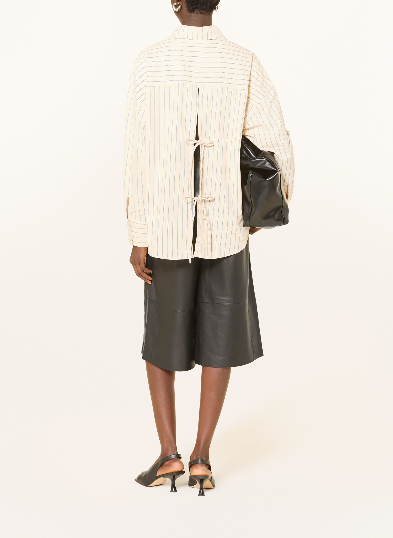 GRACE & MILA Chemisier VALERIE: JAUNE CLAIR / BLANC / NOIR