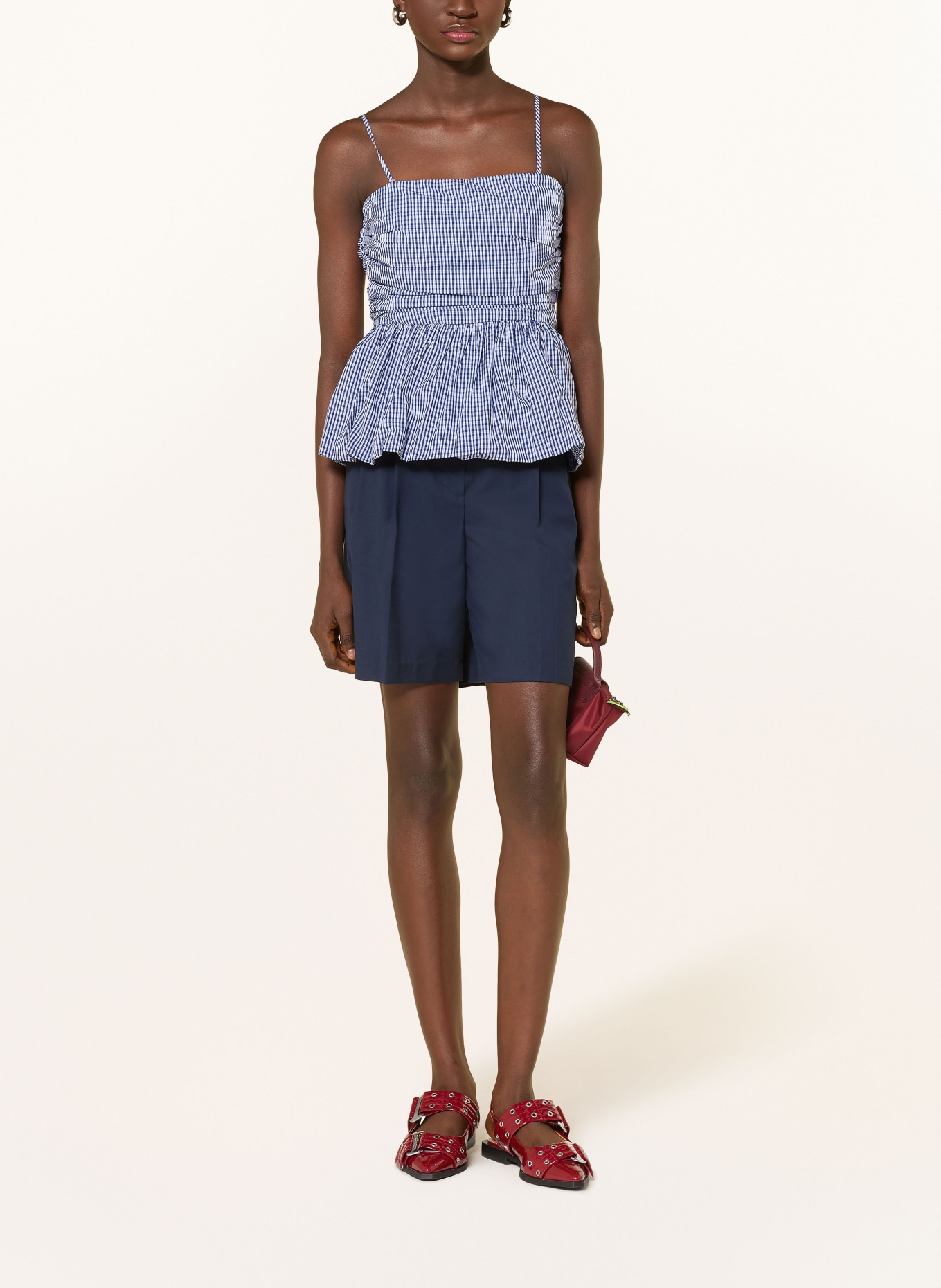 GRACE & MILA Top VALO: BLAU / WEISS