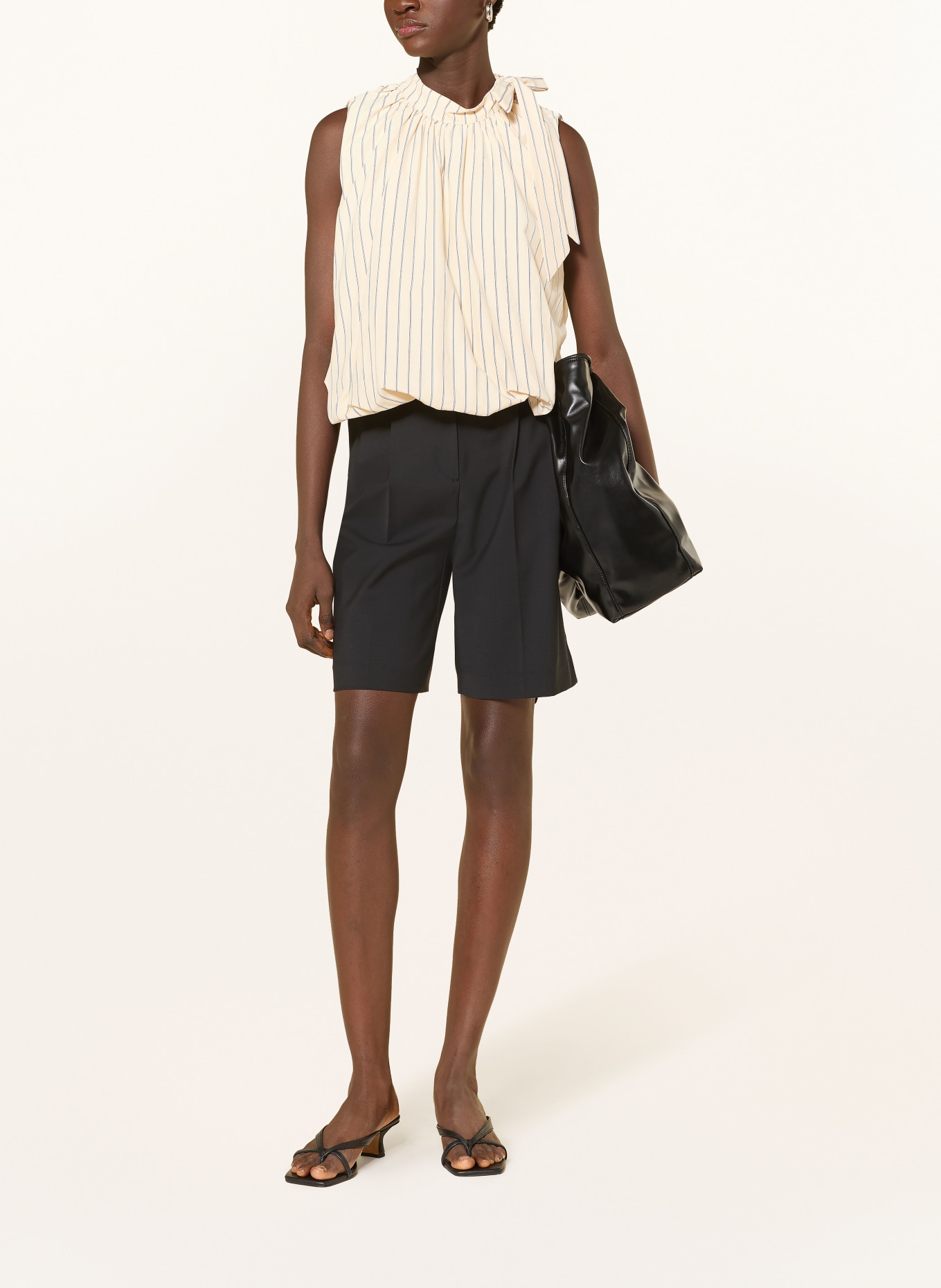 GRACE & MILA Schluppenbluse VANYA: CREME / WEISS / SCHWARZ