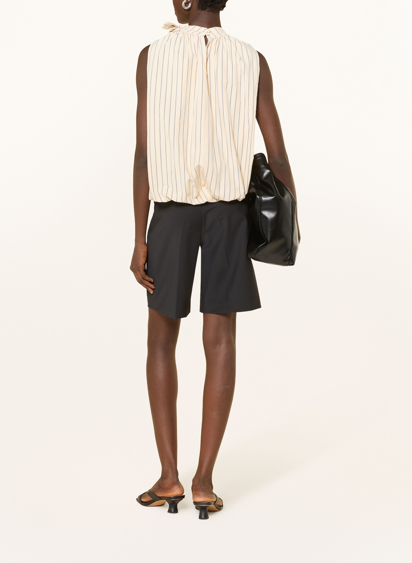 GRACE & MILA Schluppenbluse VANYA: CREME / WEISS / SCHWARZ