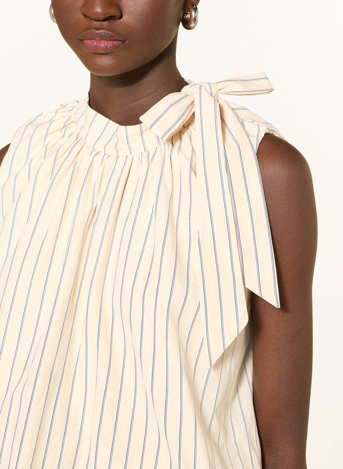 GRACE & MILA Schluppenbluse VANYA: CREME / WEISS / SCHWARZ