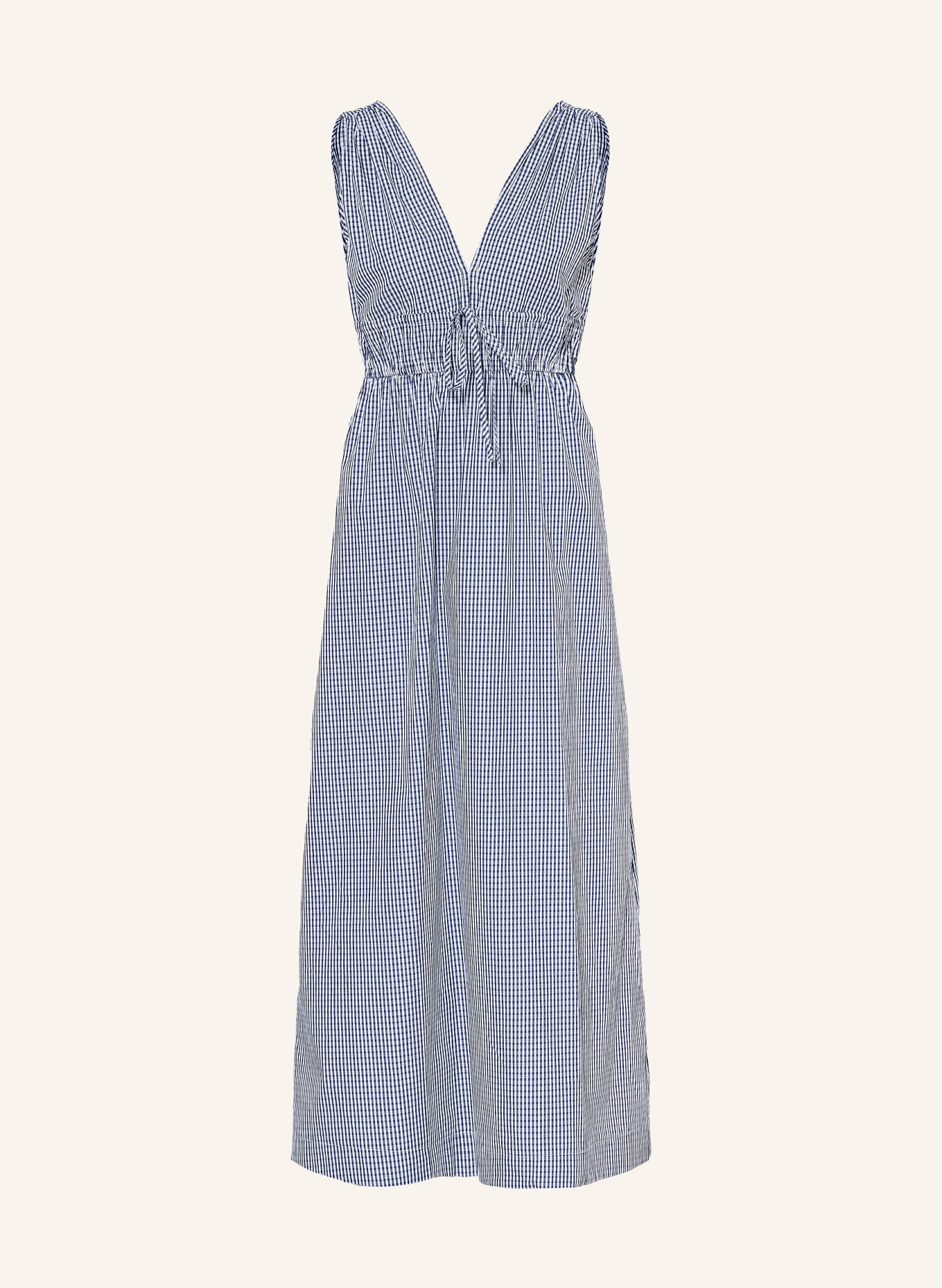 GRACE & MILA VELMIRA dress: DARK BLUE / WHITE