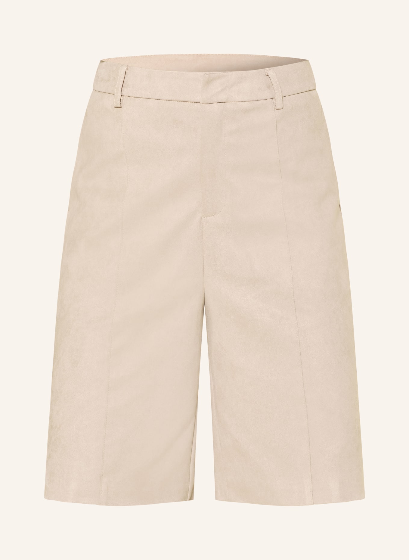 GRACE & MILA Bermuda VACANZA aspect cuir: BEIGE