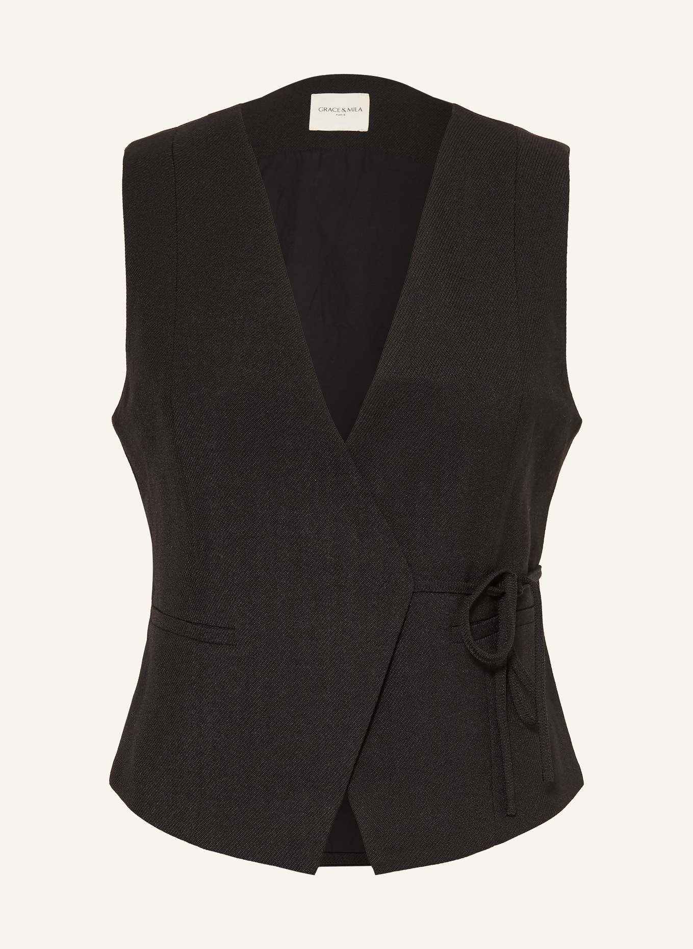 GRACE & MILA Blazerweste VILMONT: SCHWARZ
