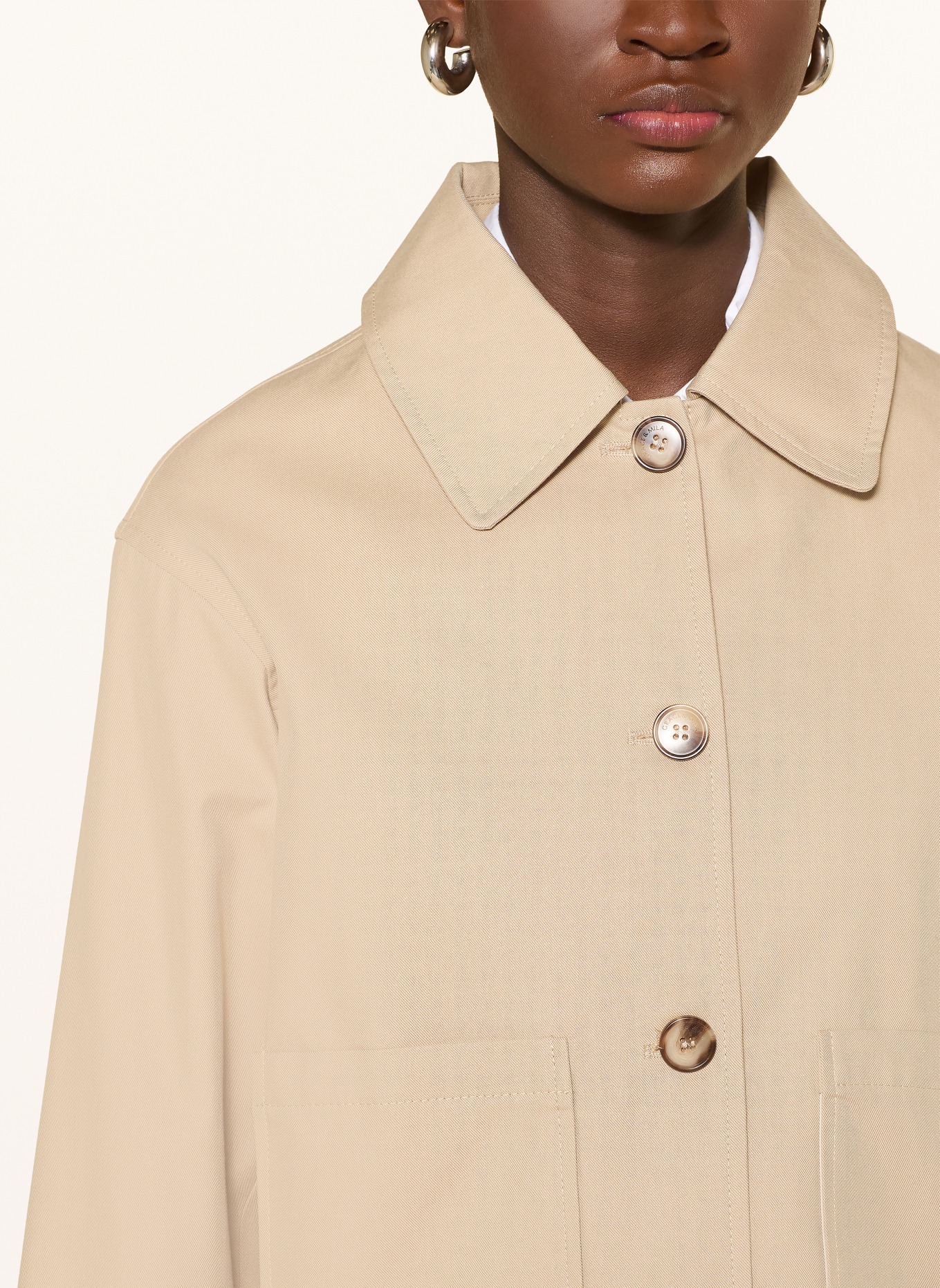 GRACE & MILA Box jacket VERONICA: BEIGE