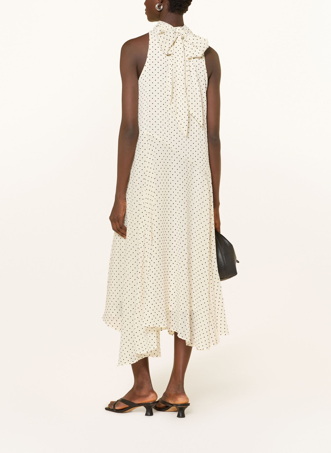 GRACE & MILA Robe VALORIA: ÉCRU / NOIR