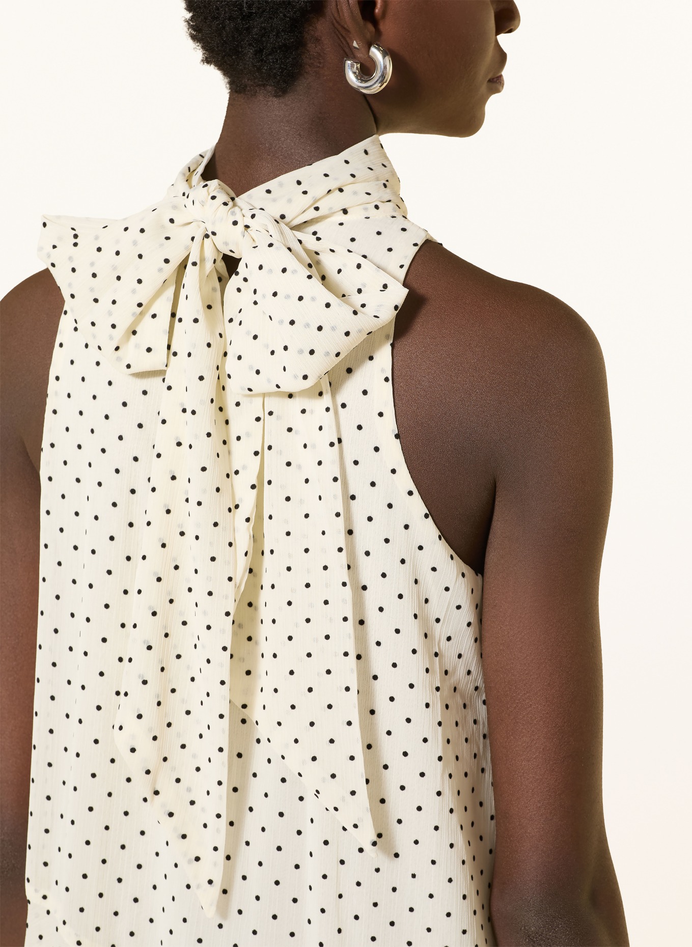 GRACE & MILA Robe VALORIA: ÉCRU / NOIR