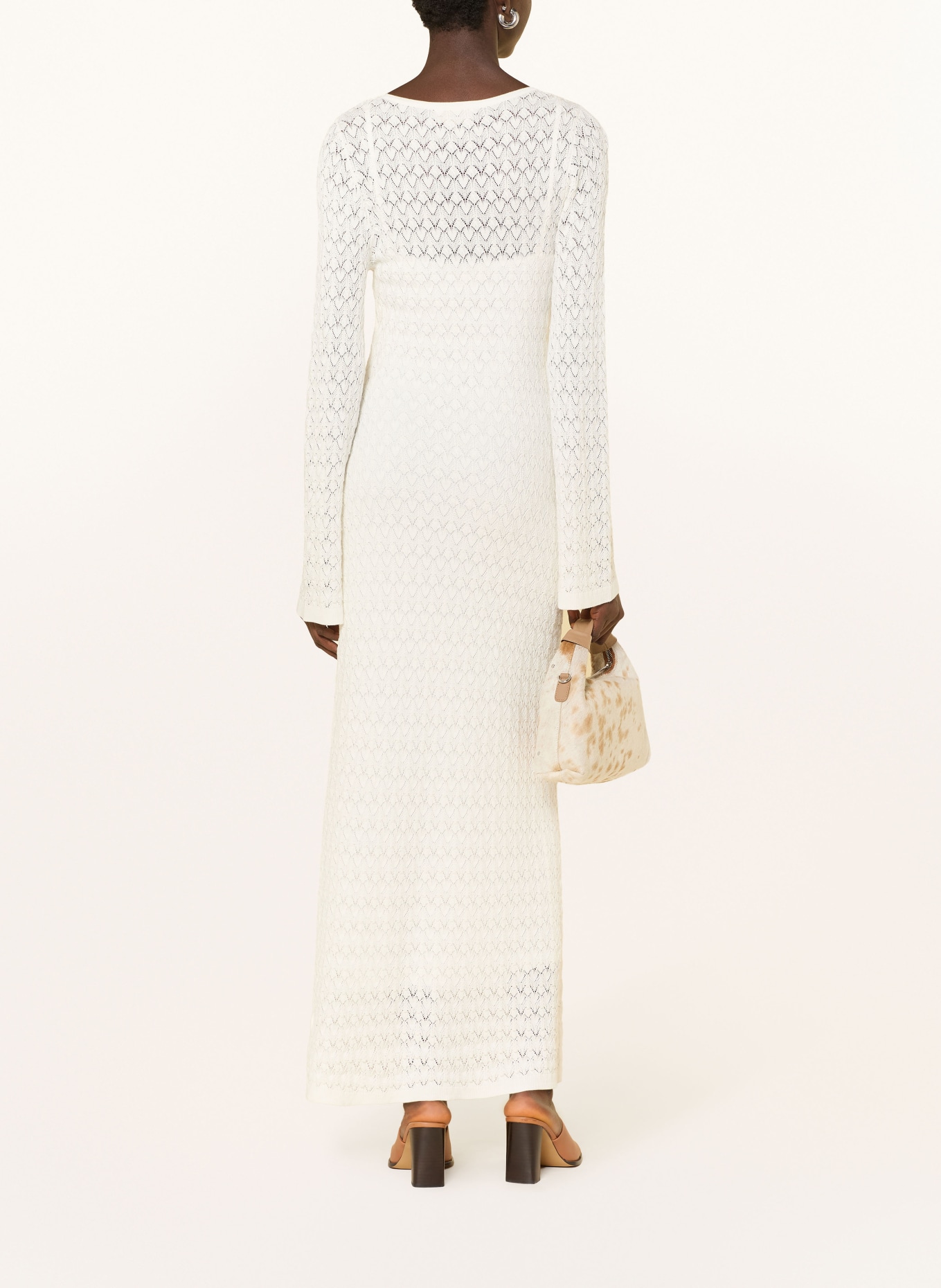 GRACE & MILA Robe en maille VERDAD: ÉCRU