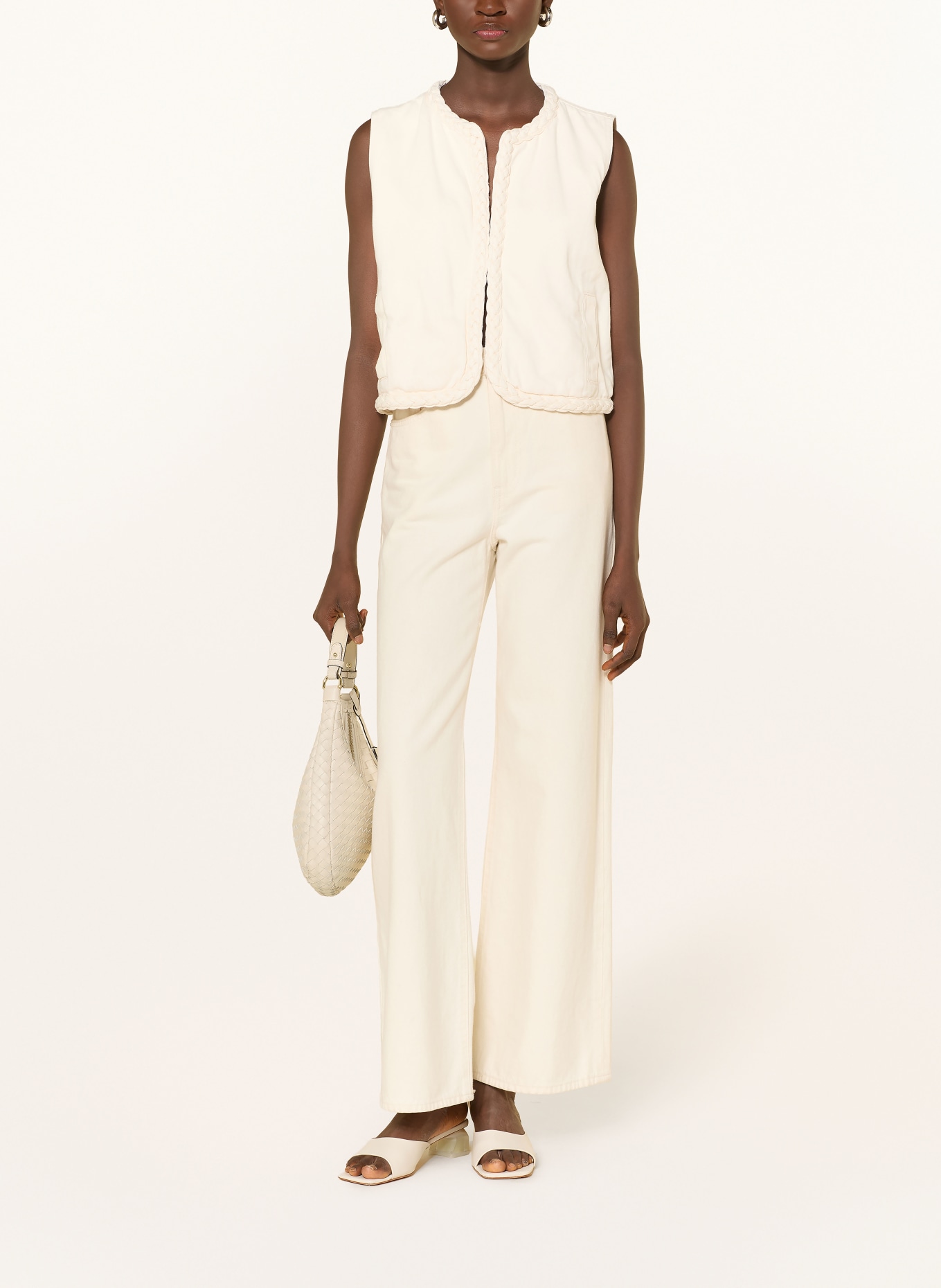 GRACE & MILA Jeansweste VERONA: ECRU