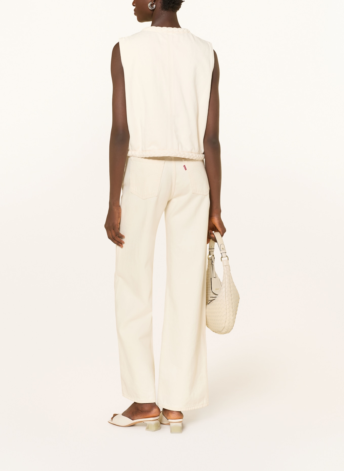 GRACE & MILA Jeansweste VERONA: ECRU