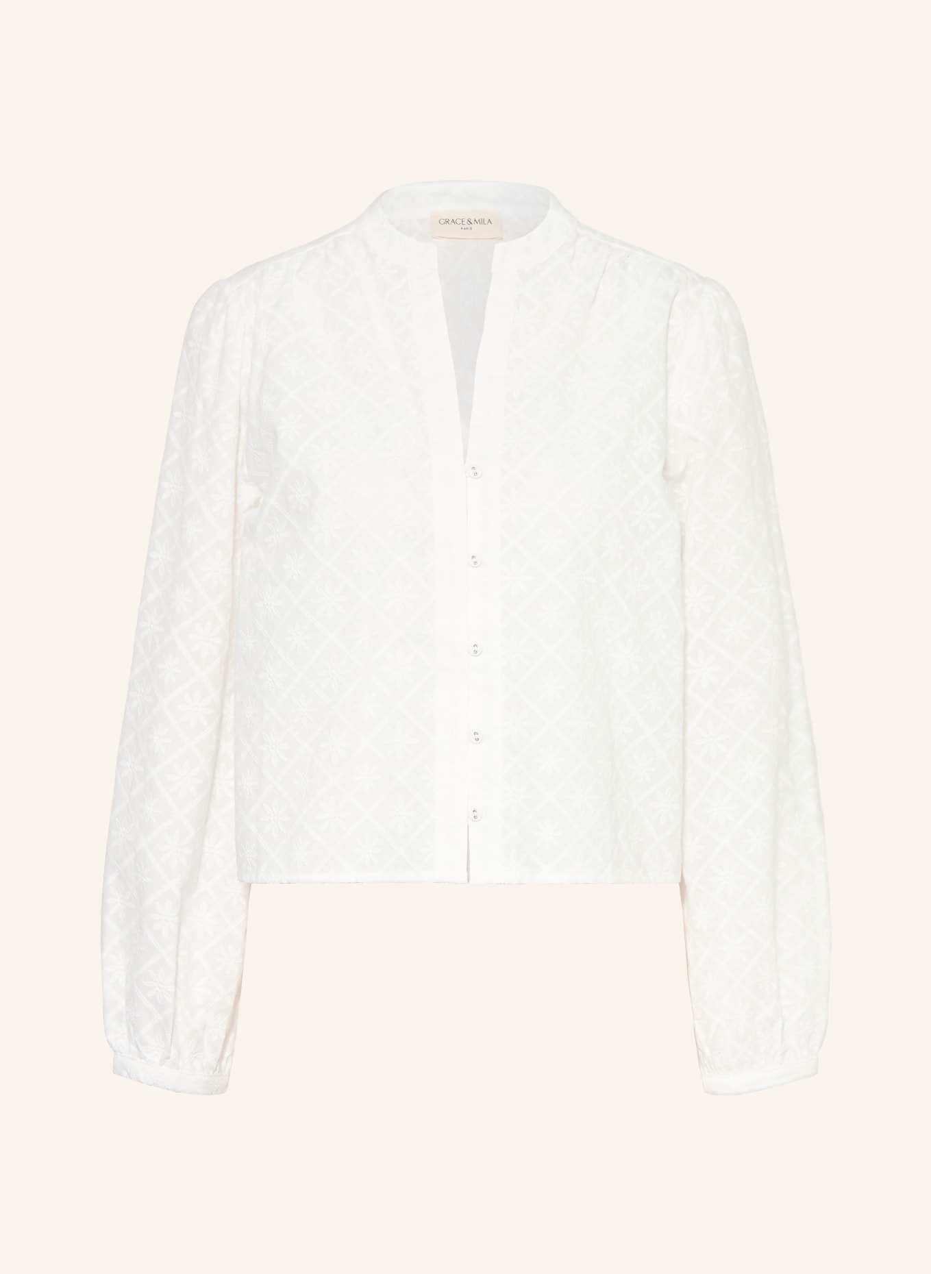 GRACE & MILA Blouse VANDITA: BLANC