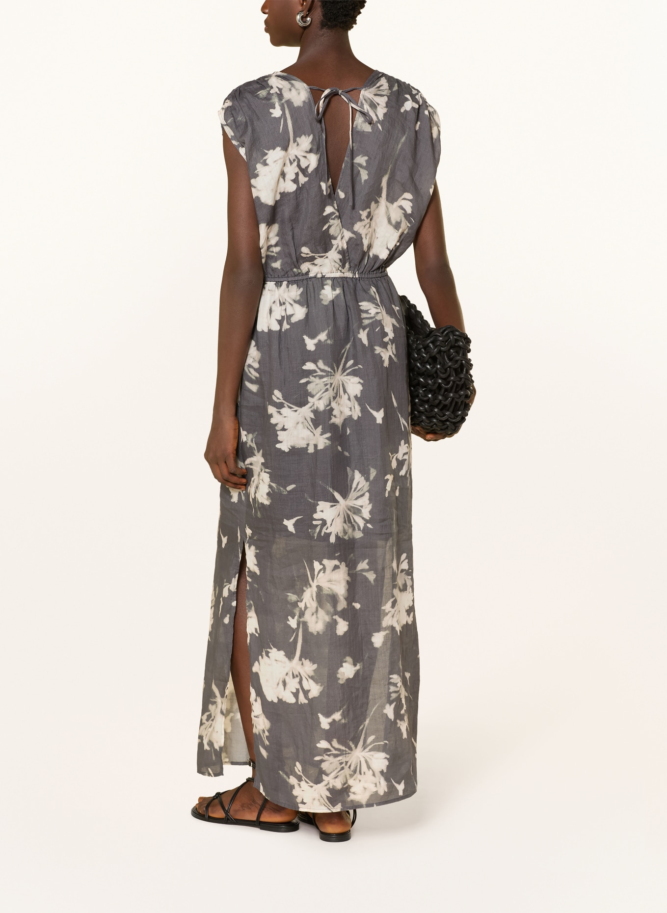 Marc O'Polo jurk: DONKERGRIJS / WIT