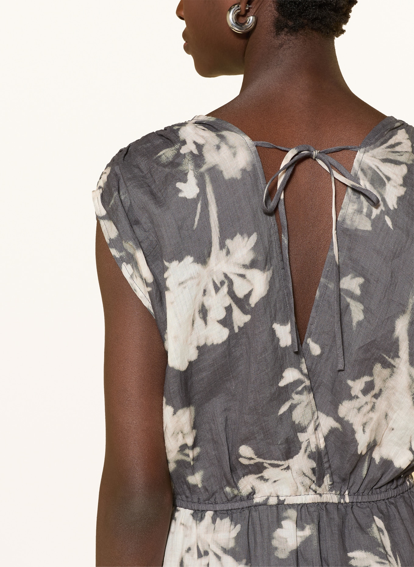 Marc O'Polo jurk: DONKERGRIJS / WIT