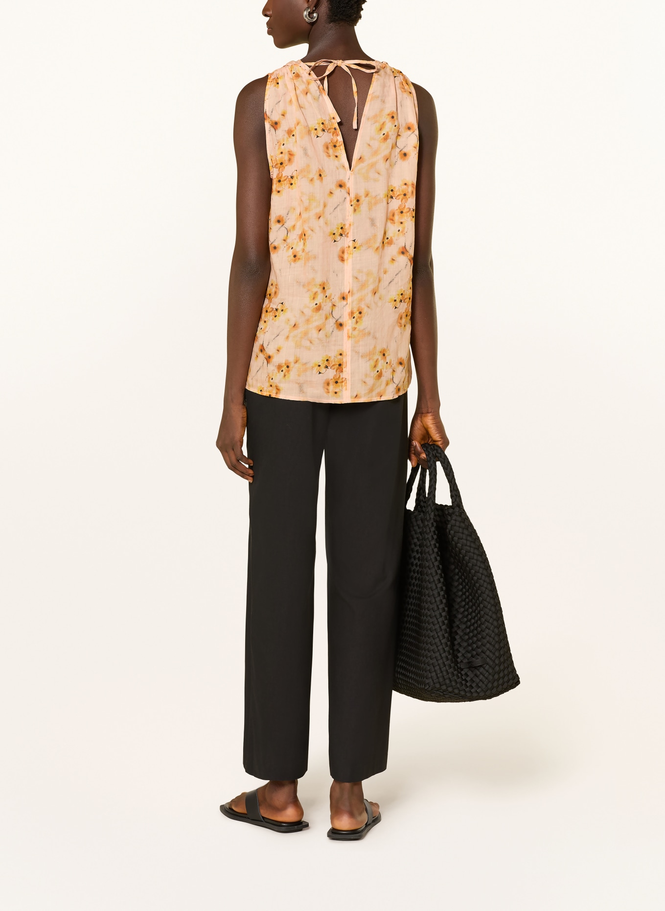 Marc O'Polo chemisier: ORANGE CLAIR / ORANGE / NOIR