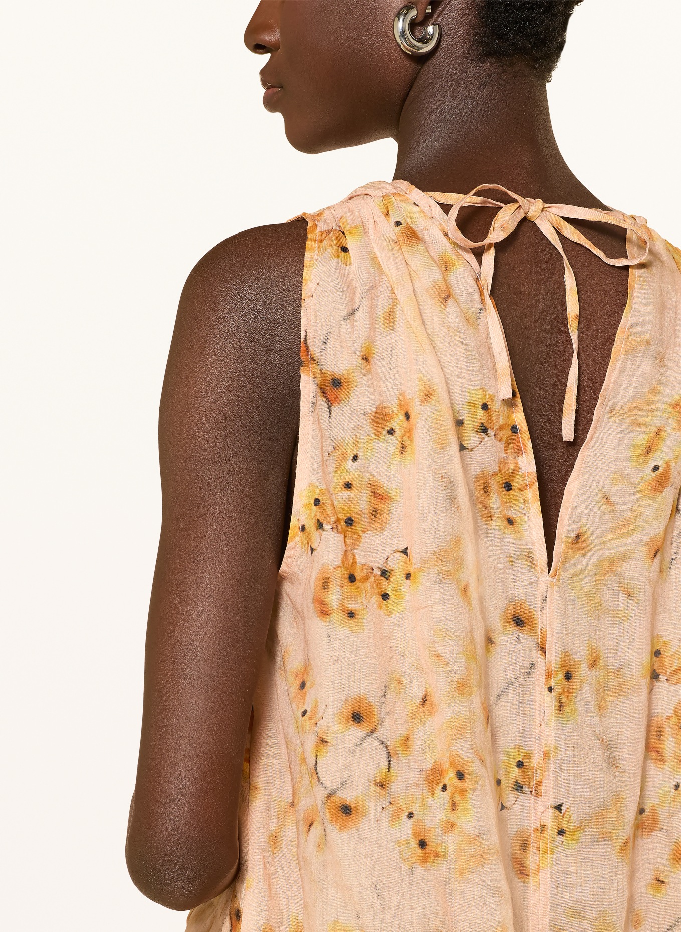 Marc O'Polo chemisier: ORANGE CLAIR / ORANGE / NOIR