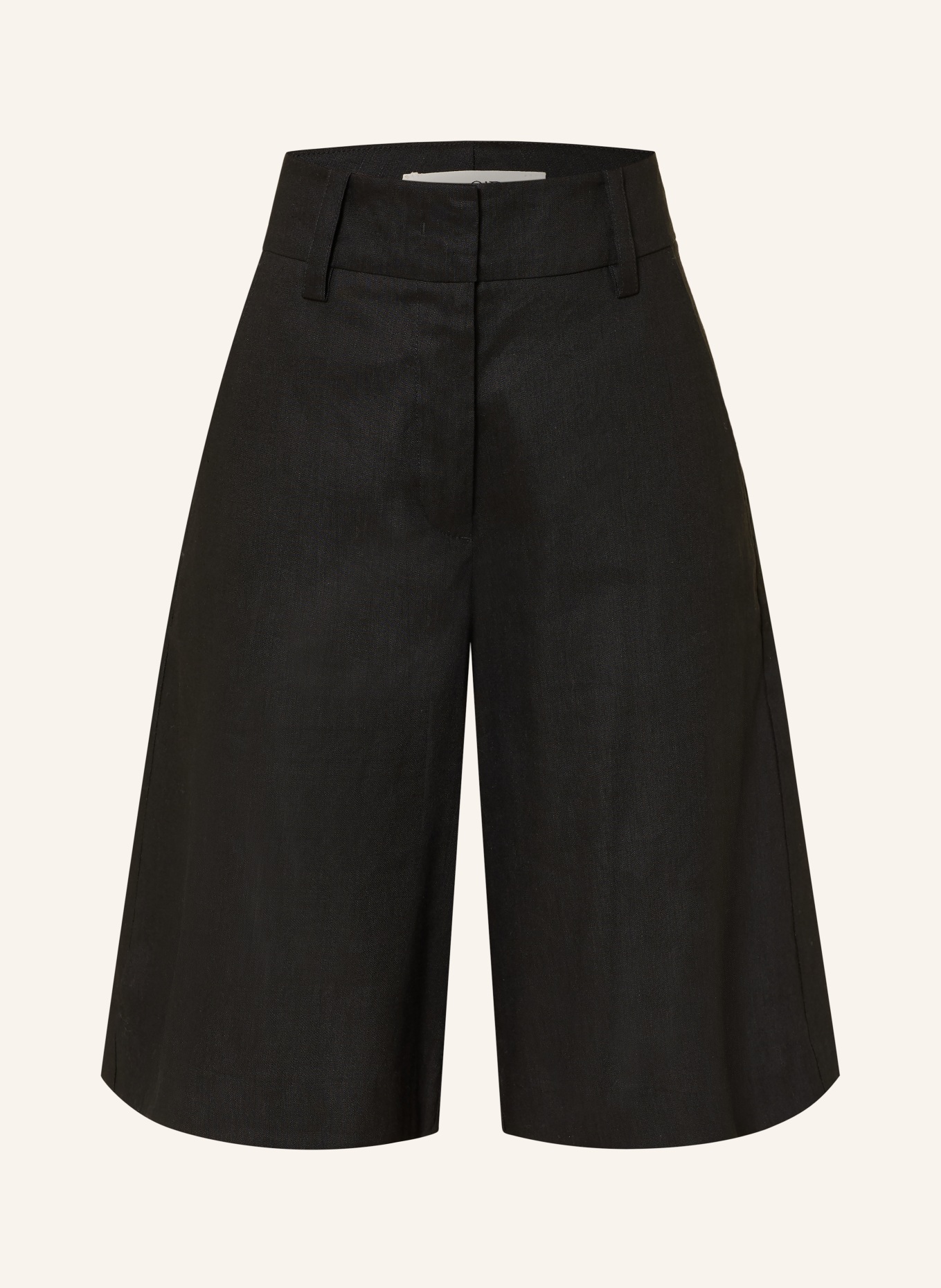 Marc O'Polo Bermudas mit Leinen: SCHWARZ