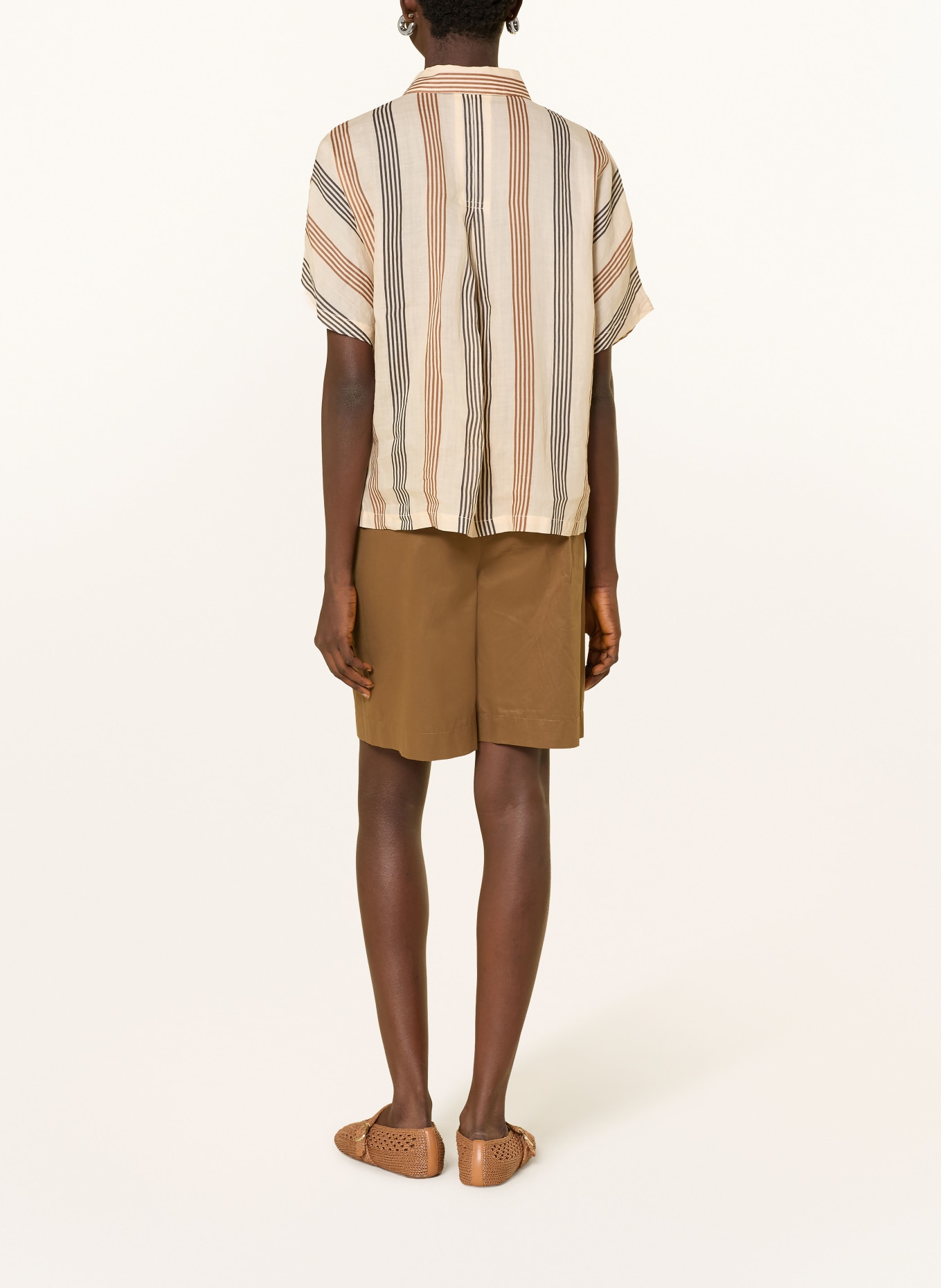 Marc O'Polo chemise: BEIGE / MARRON / NOIR