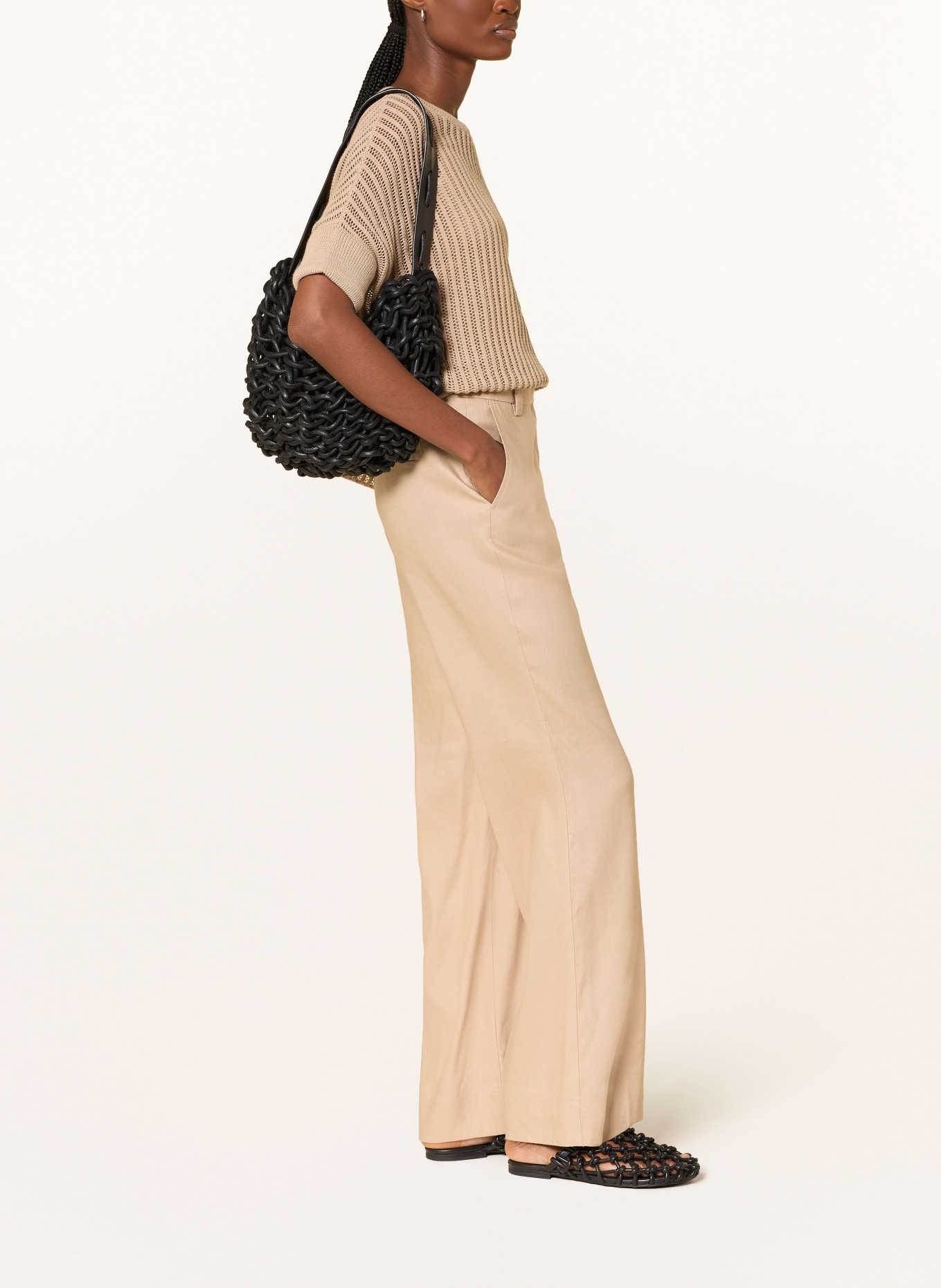 Marc O'Polo Hose mit Leinen: CAMEL