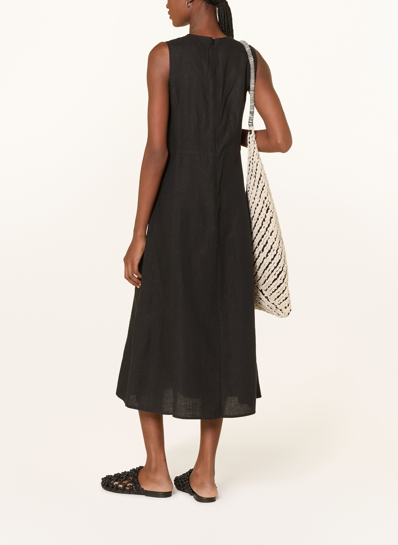 Marc O'Polo sukienka lniana: CZARNY