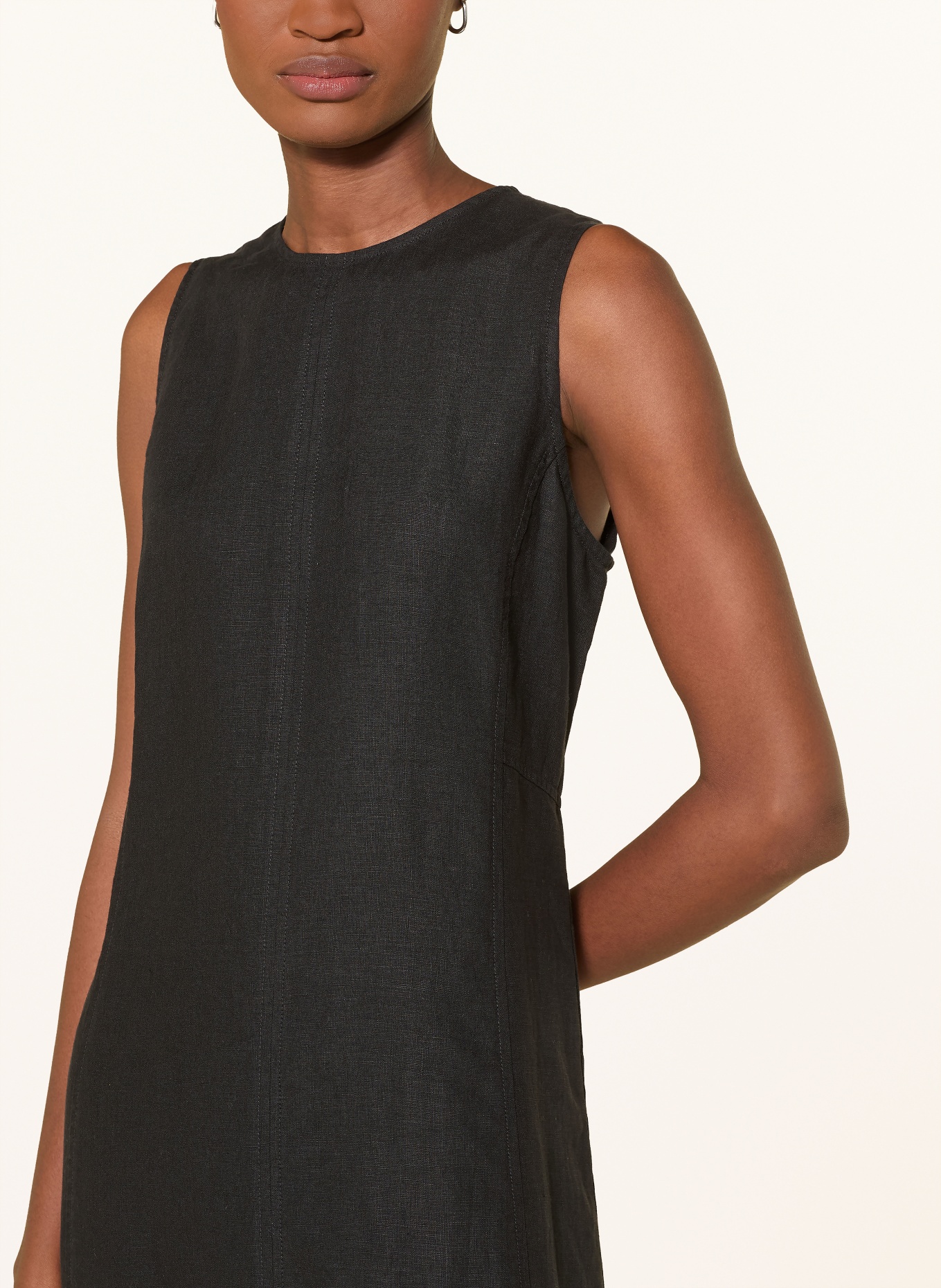 Marc O'Polo sukienka lniana: CZARNY