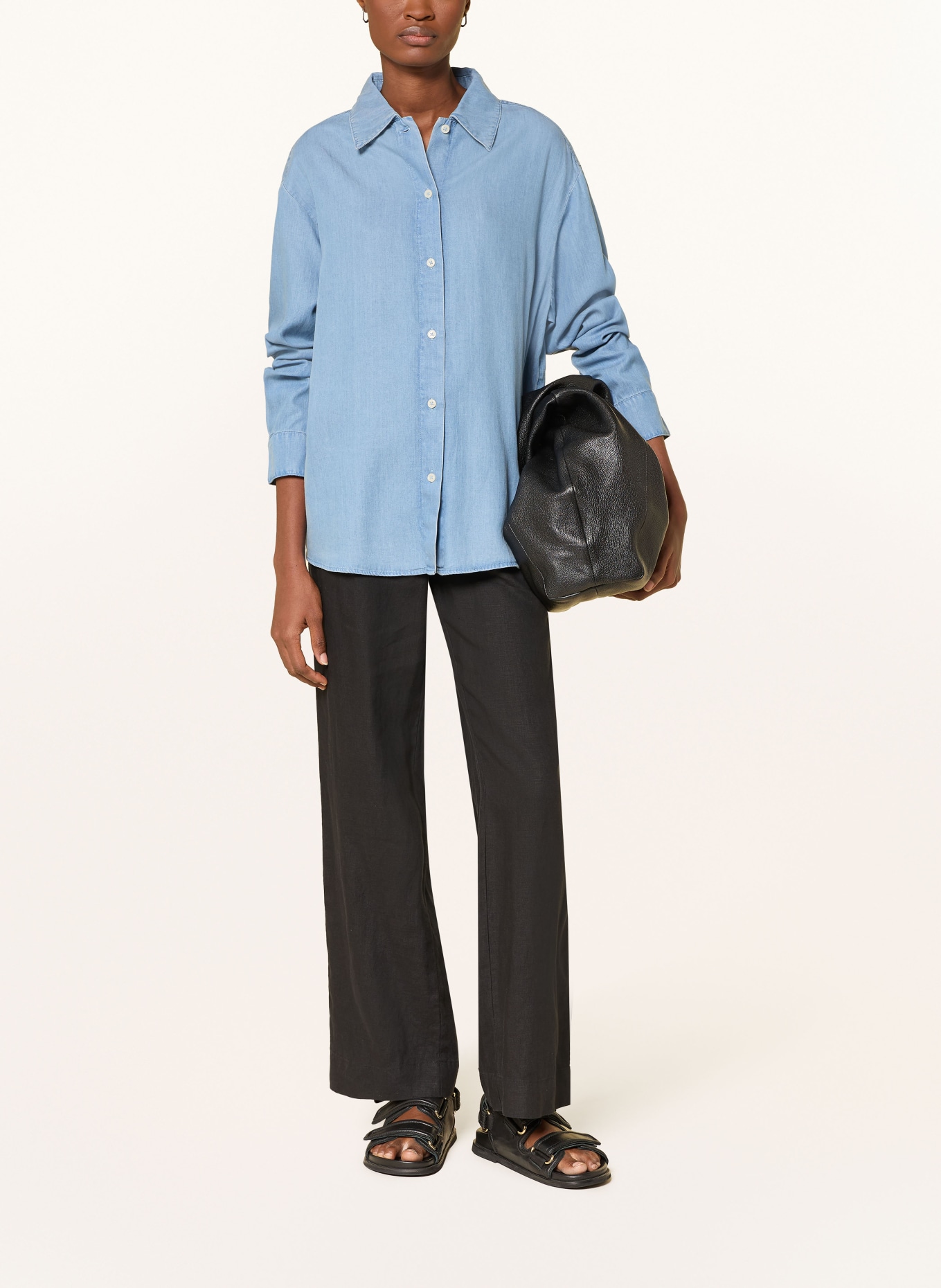 Marc O'Polo linen pants: BLACK