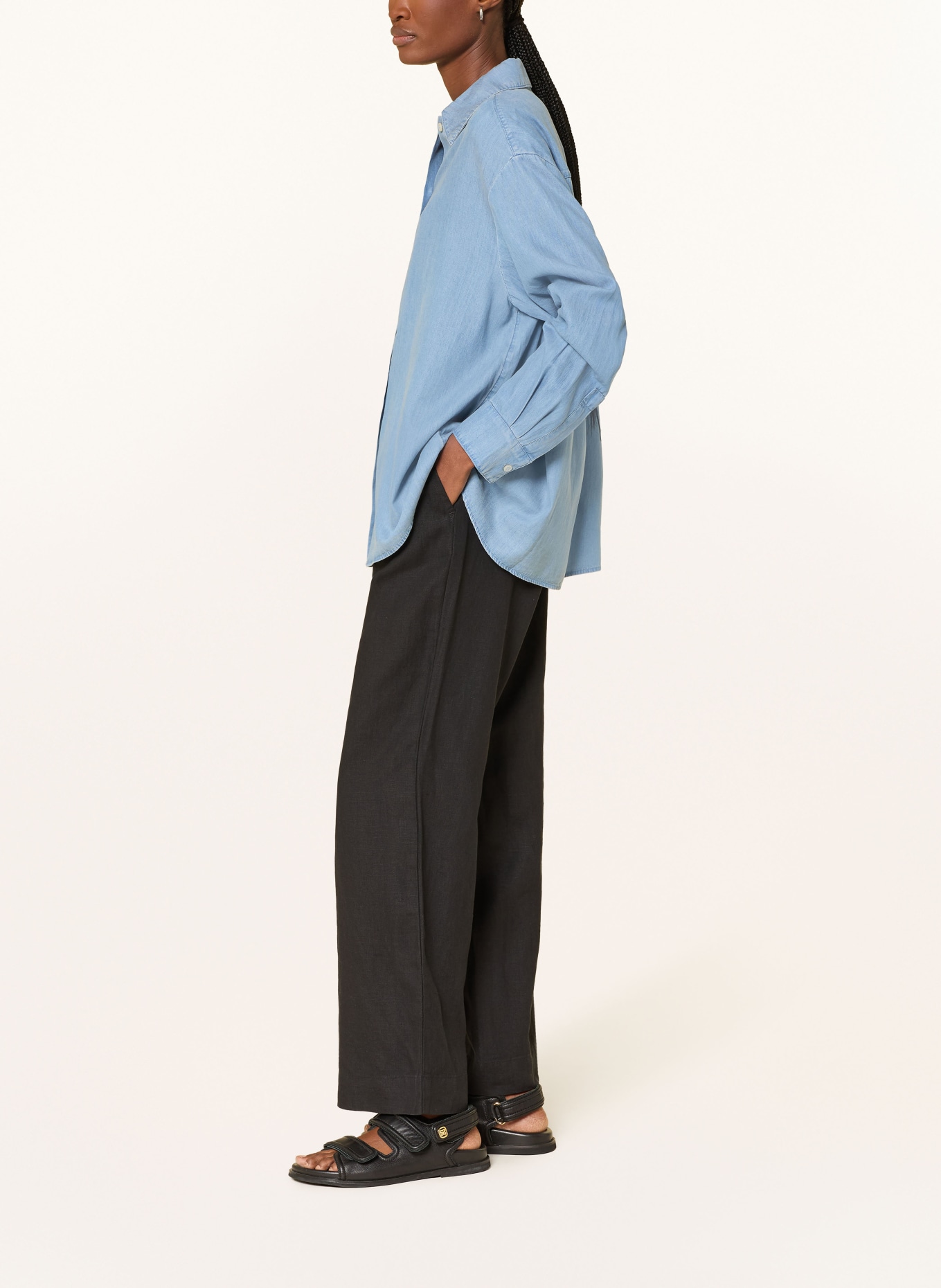 Marc O'Polo linen pants: BLACK