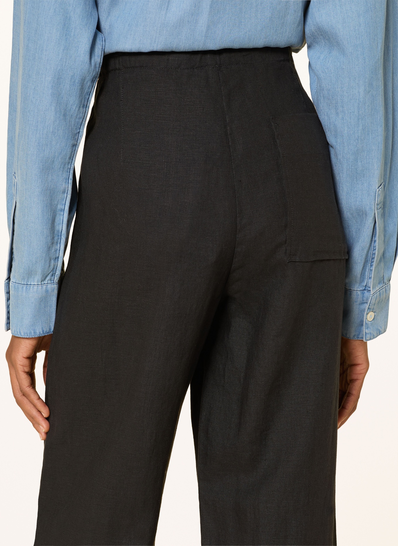 Marc O'Polo linen pants: BLACK