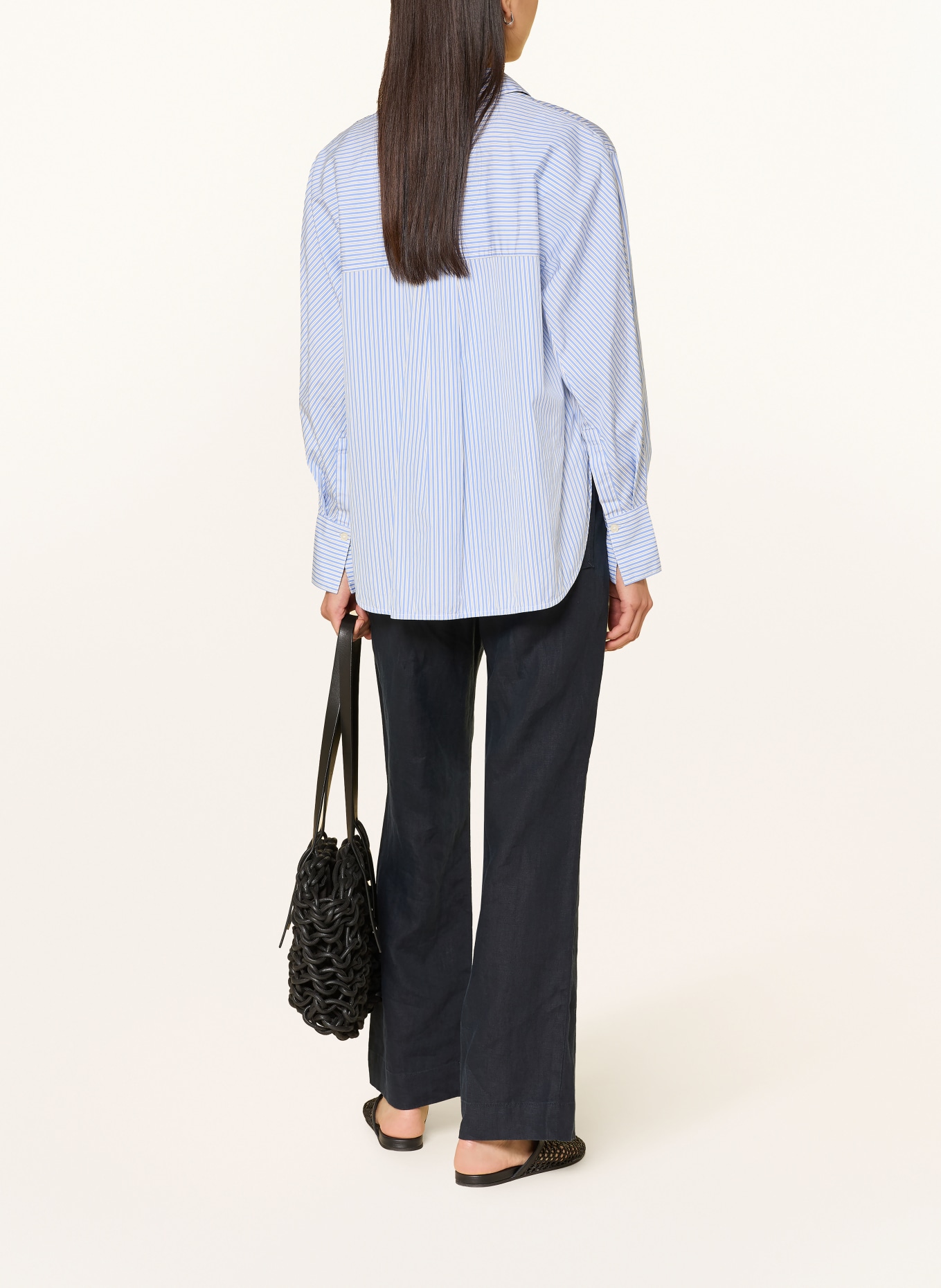 Marc O'Polo plátěné kalhoty: TMAVĚ MODRÁ