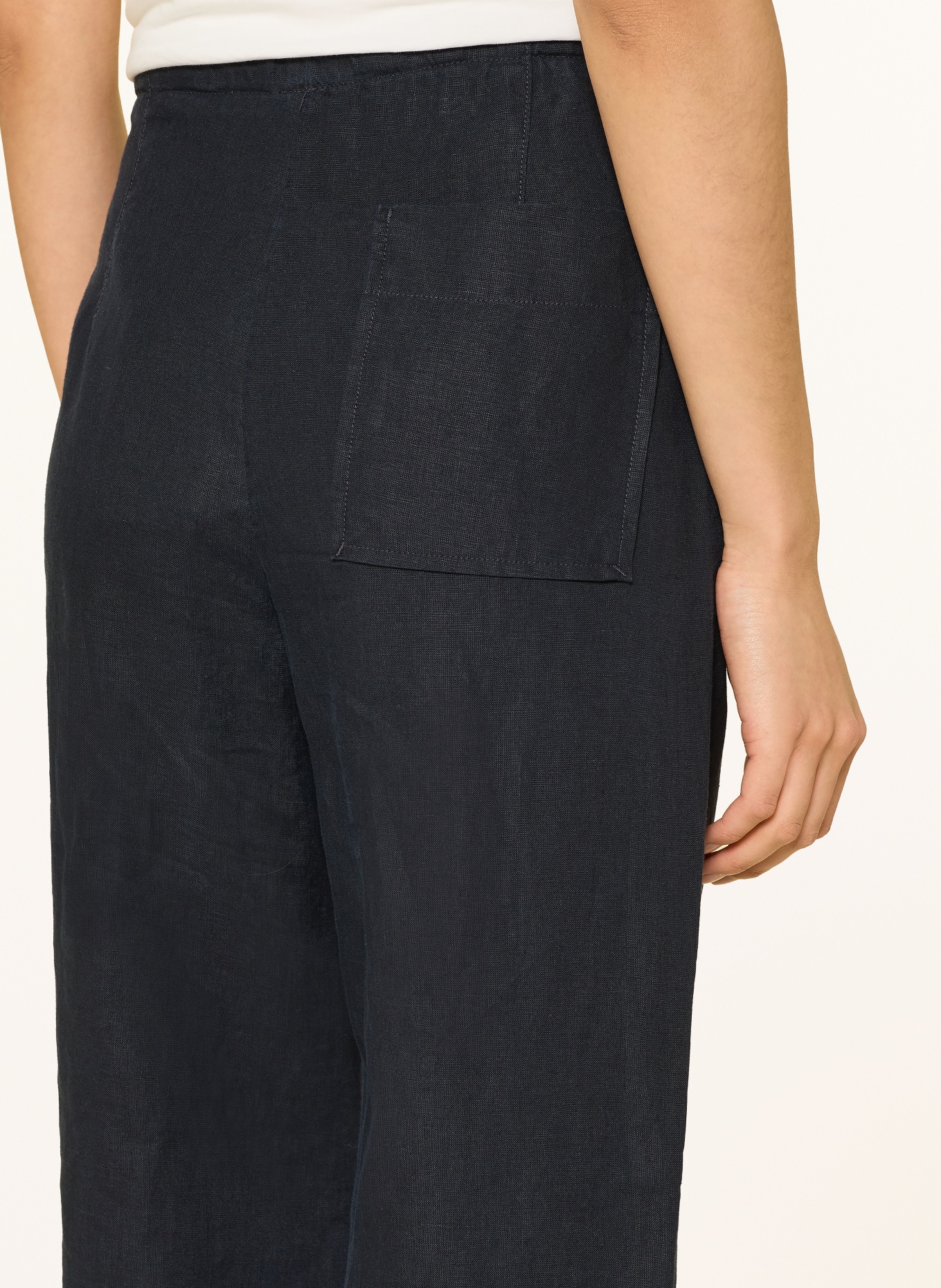 Marc O'Polo plátěné kalhoty: TMAVĚ MODRÁ