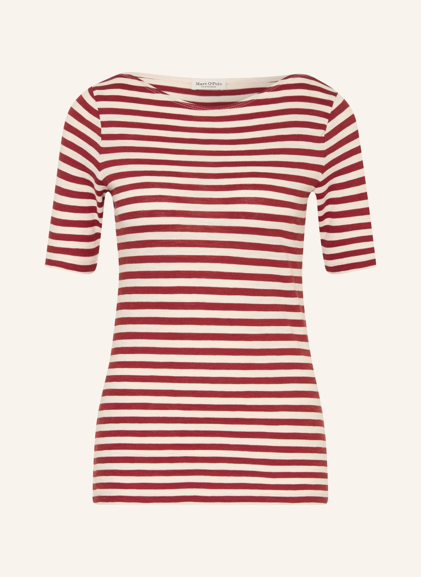 Marc O'Polo T-shirt: ÉCRU / ROUGE FONCÉ