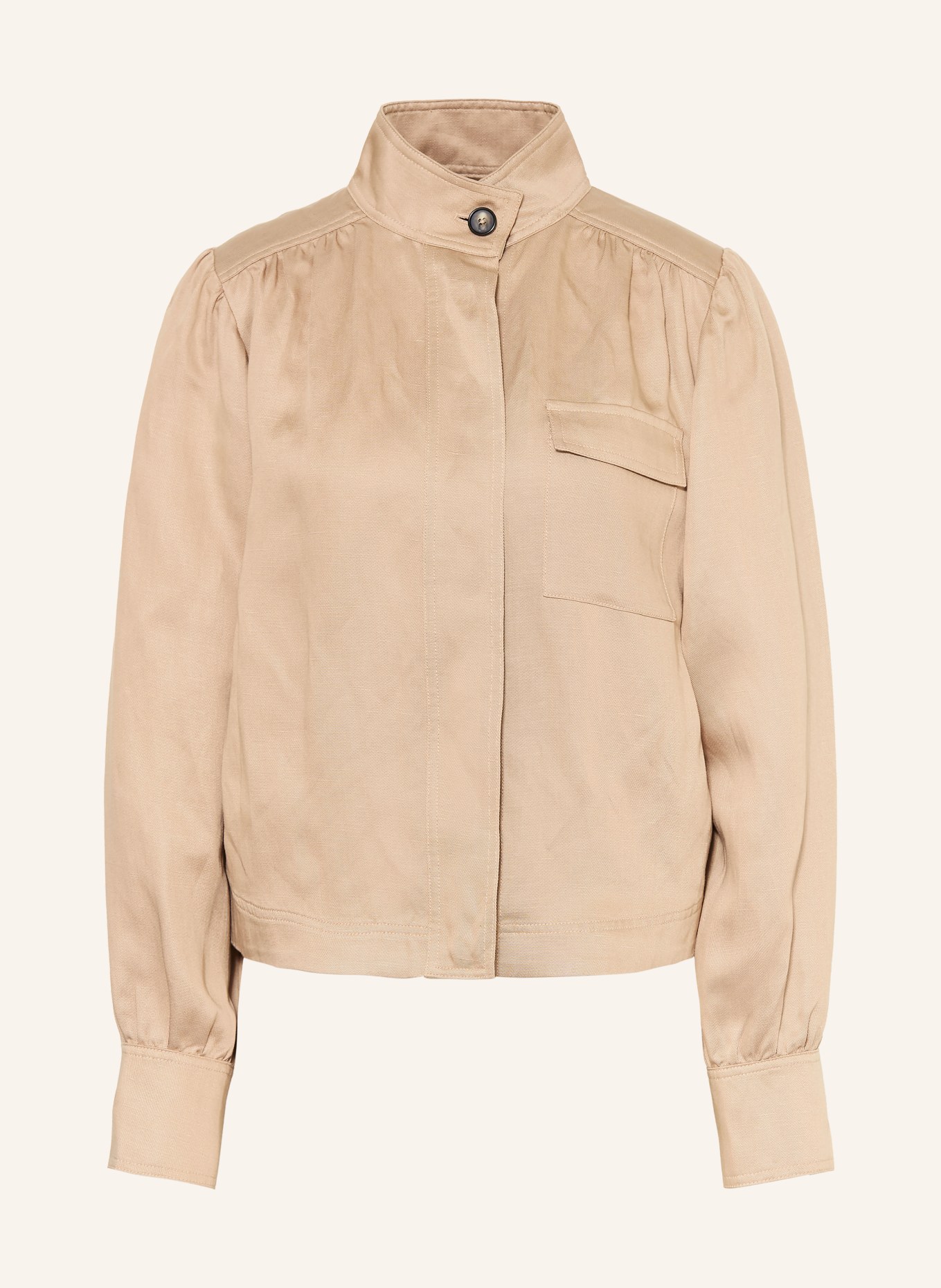Marc O'Polo Overjacket mit Leinen: BEIGE