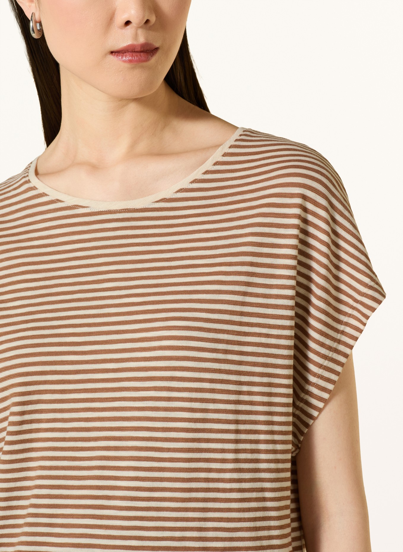 Marc O'Polo T-Shirt: BRAUN / CREME