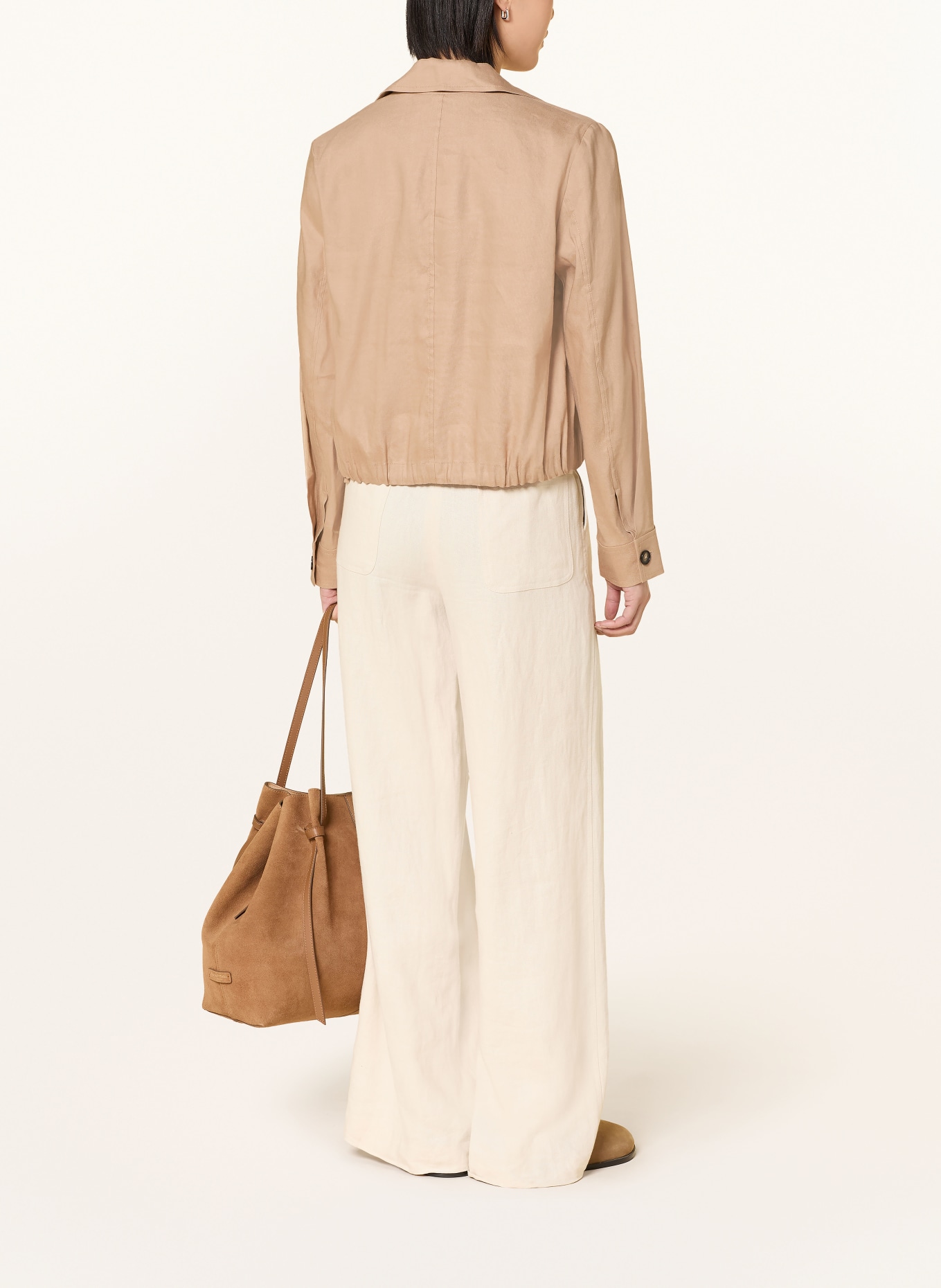 Marc O'Polo Overjacket mit Leinen: BEIGE