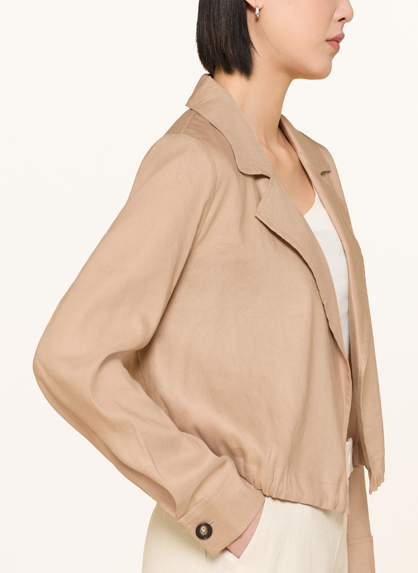 Marc O'Polo Overjacket mit Leinen: BEIGE