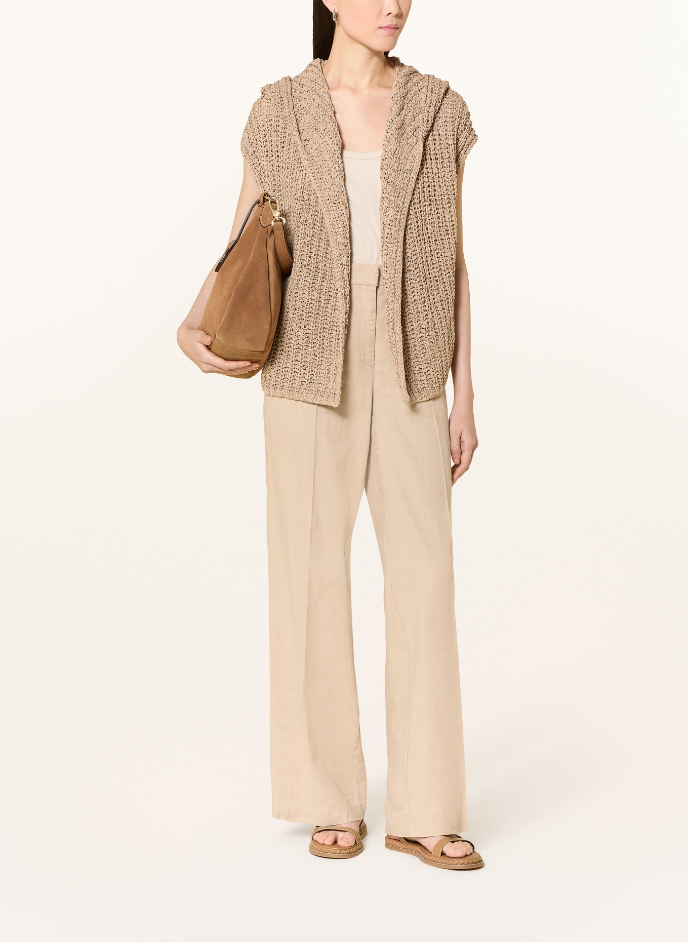 Marc O'Polo pokrowiec z dzianiny: CAMELOWY