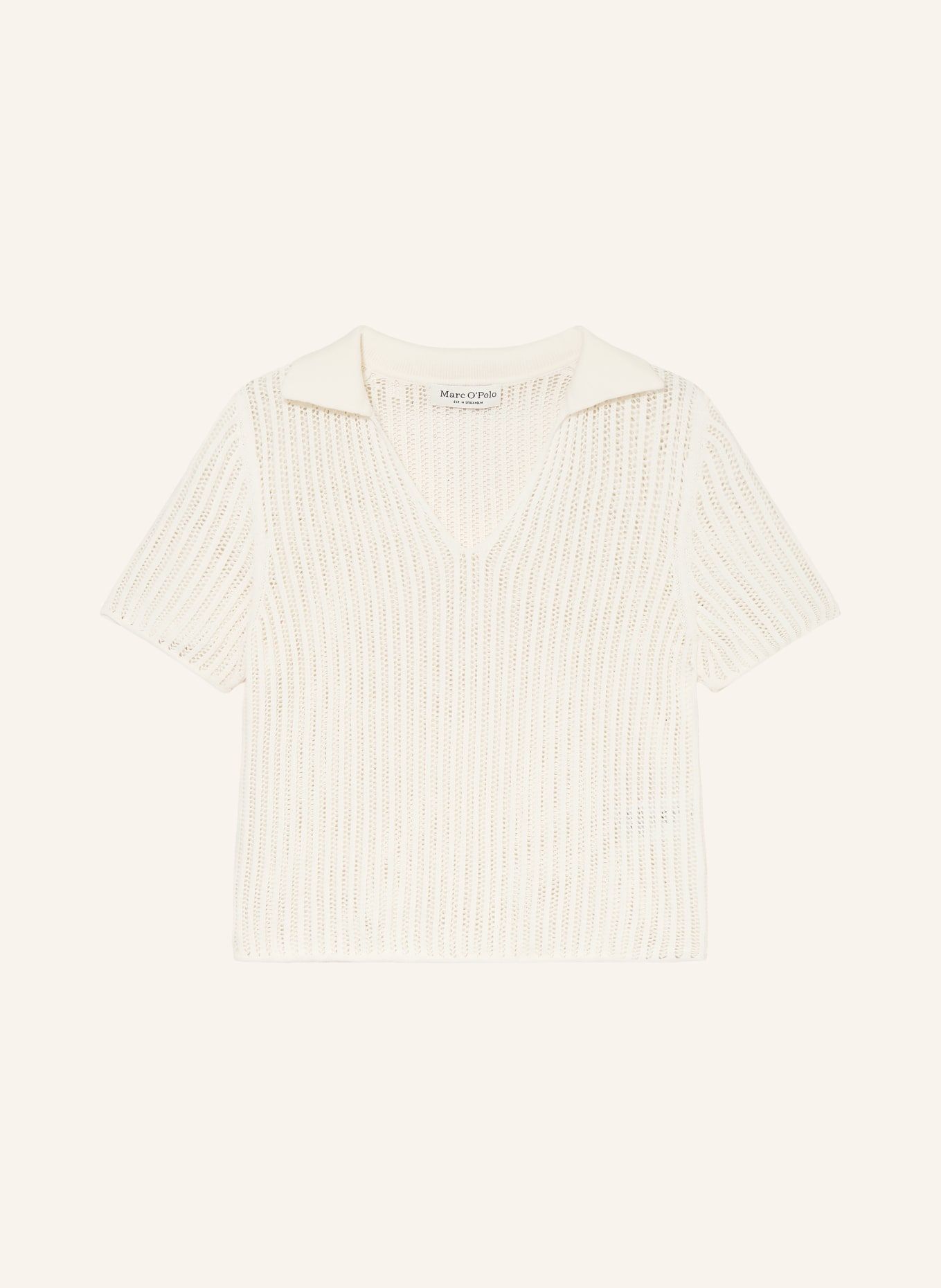 Marc O'Polo Polo en maille: BLANC